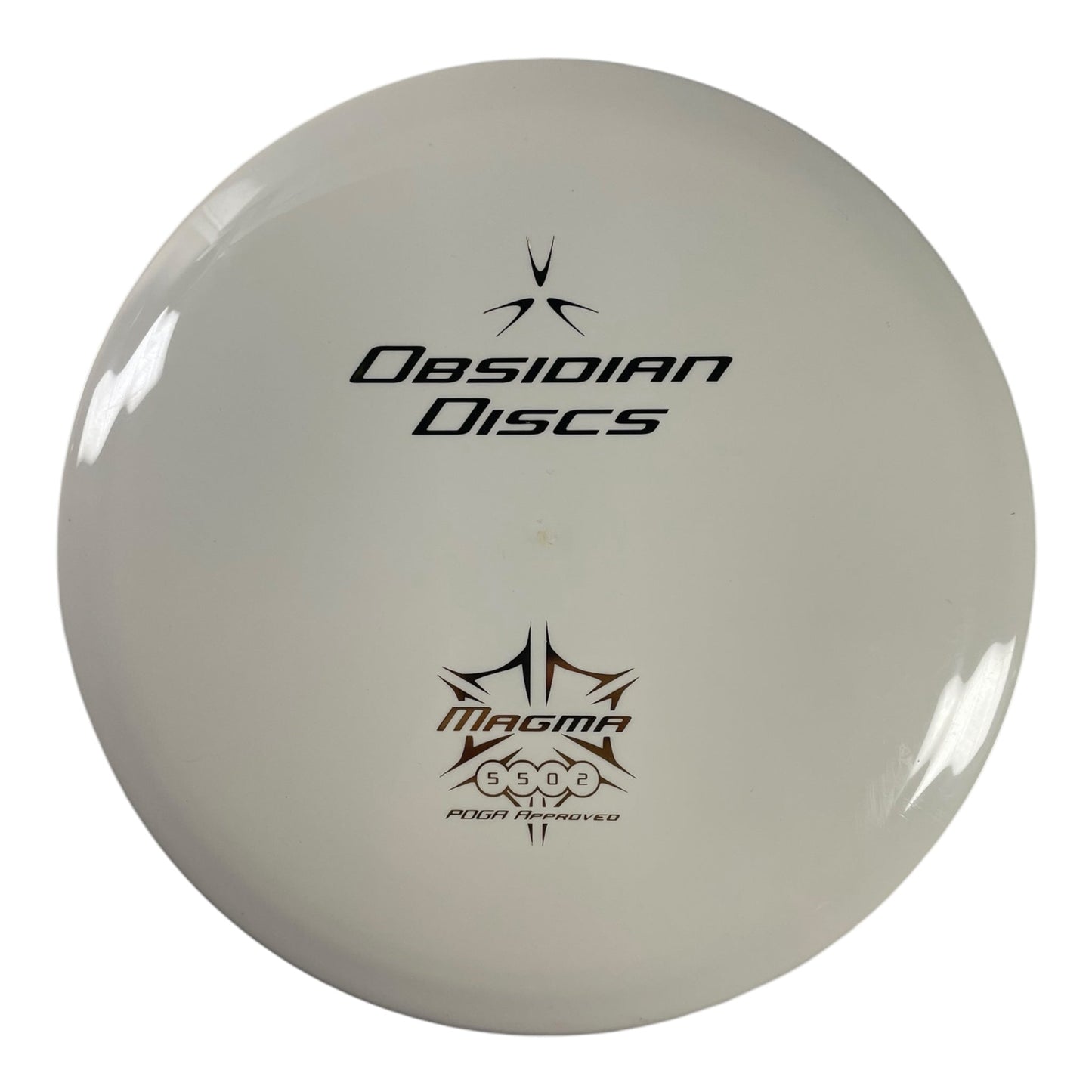 Obsidian Discs Magma | H9 | White/Gold 180g Disc Golf