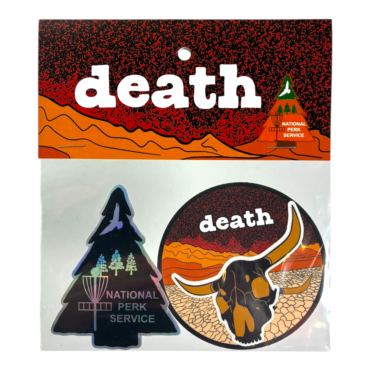 Perks and Re-creation Death Sticker Pack Disc Golf