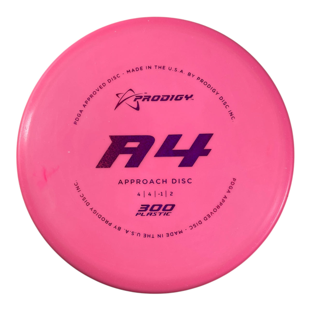 Prodigy Disc A4 | 300 | Pink/Purple 155g Disc Golf