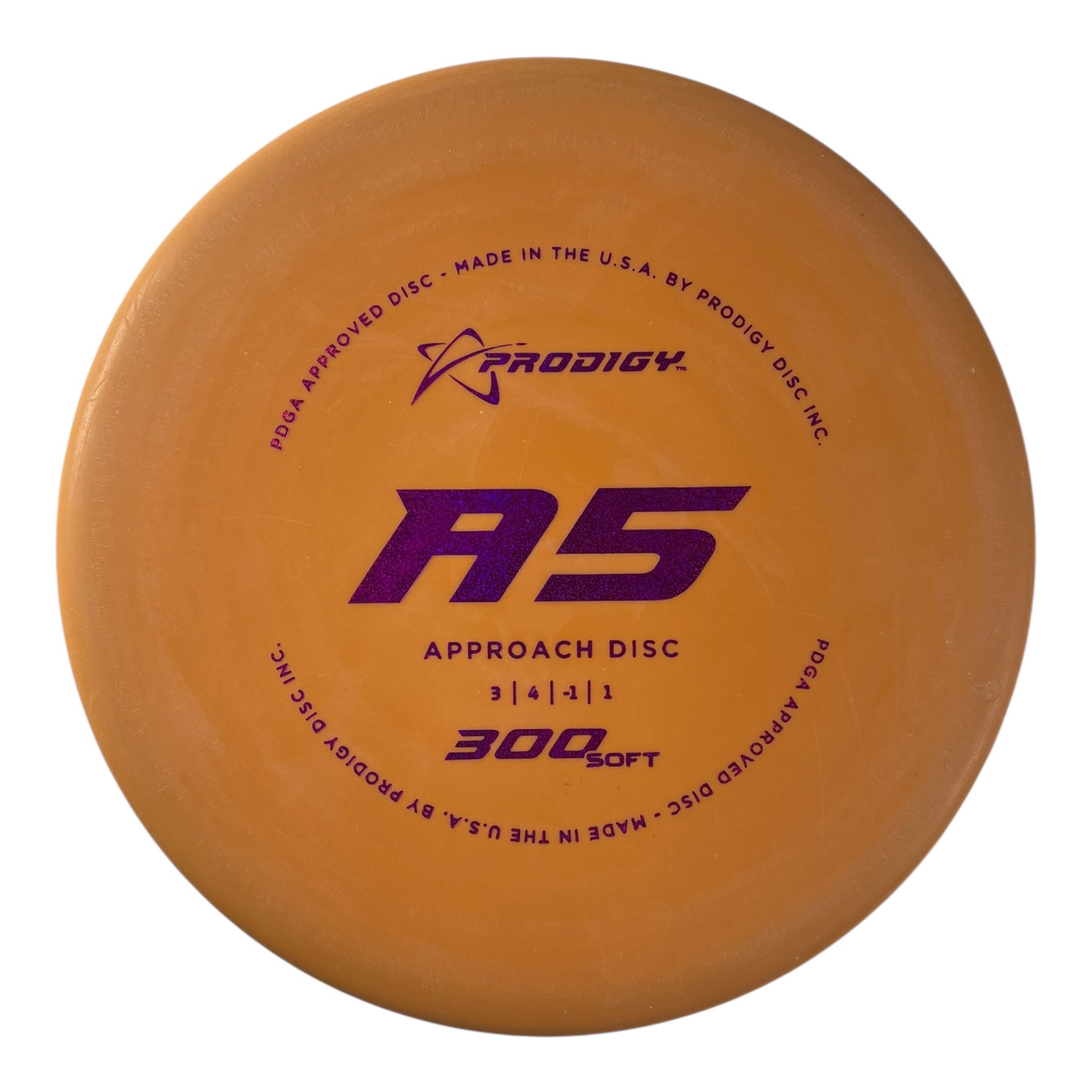 Prodigy Disc A5 | 300 Soft | Orange/Pink 174g Disc Golf