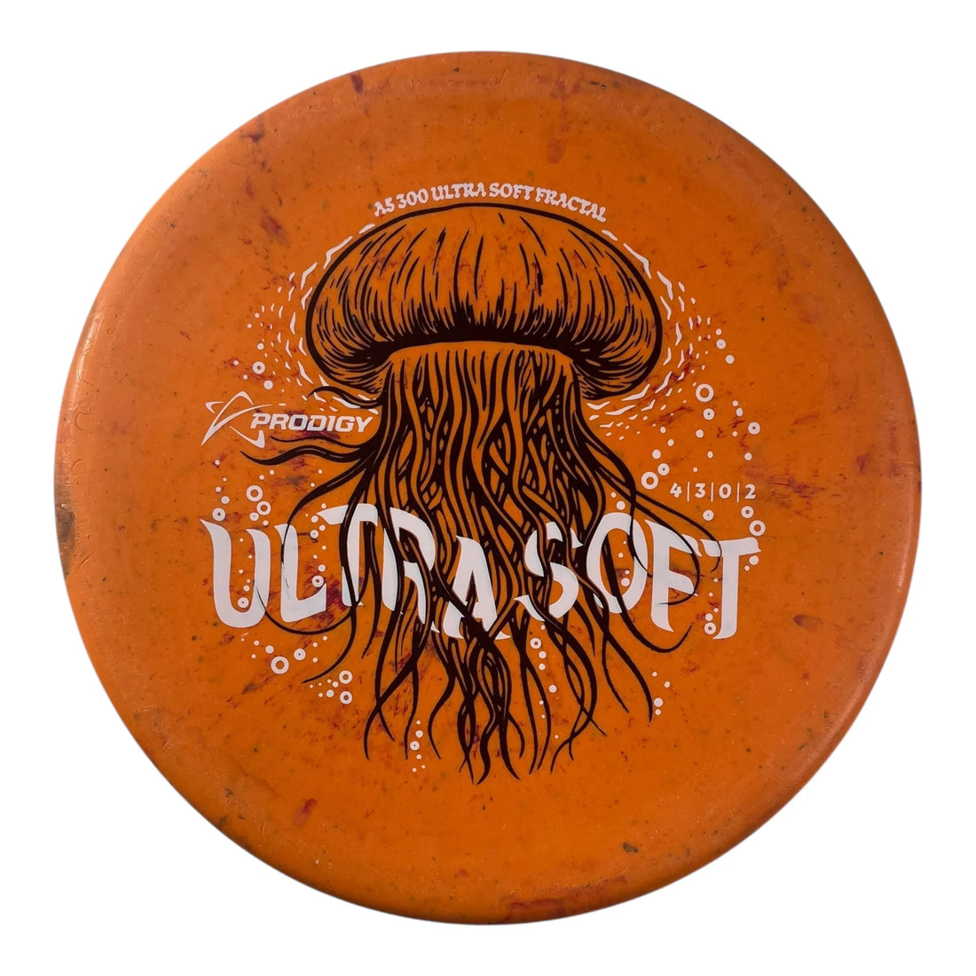 Prodigy Disc A5 | 300 Ultra Soft Fractal | Orange/White 176g Disc Golf