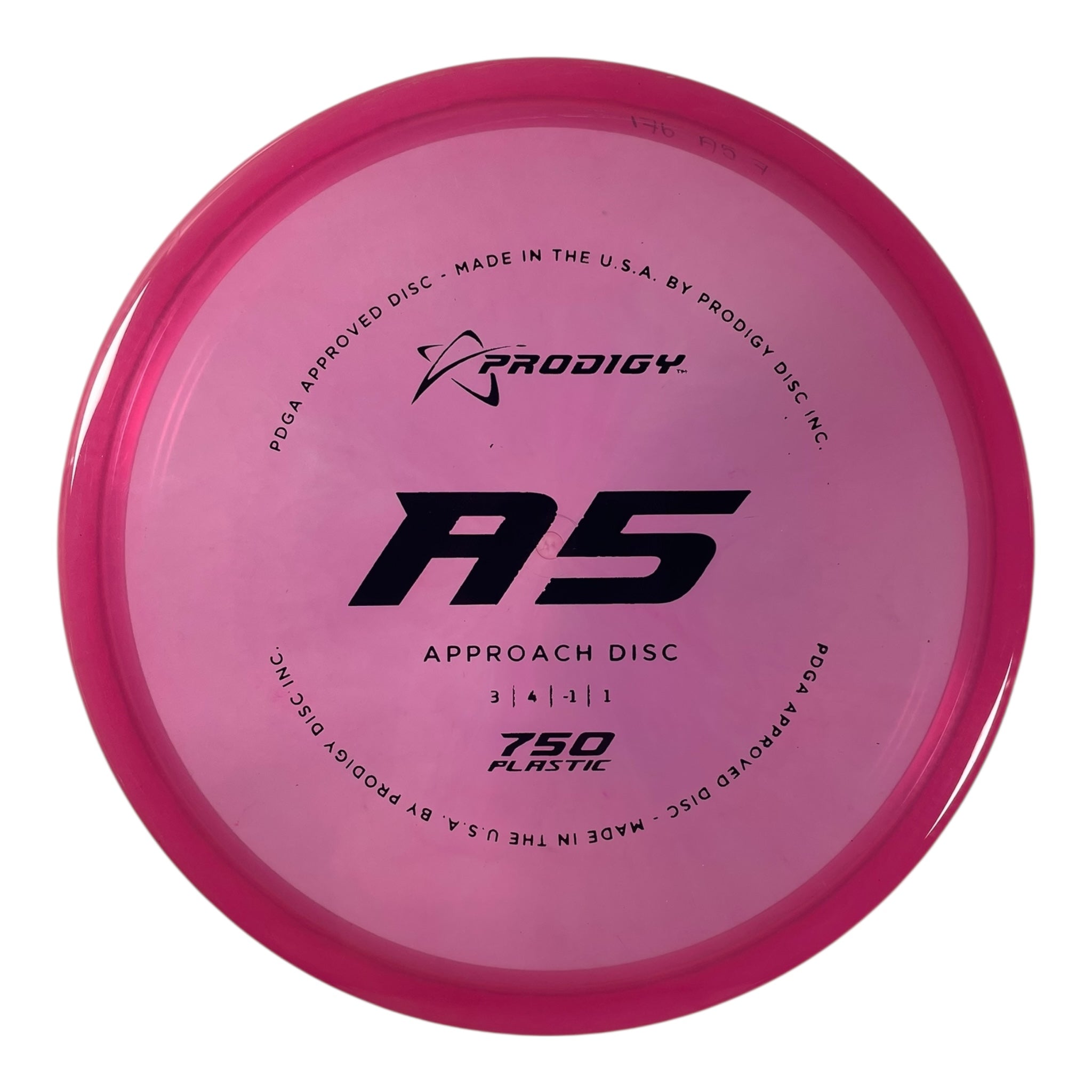 Prodigy Disc A5 | 750 | Pink/Black 176g Disc Golf
