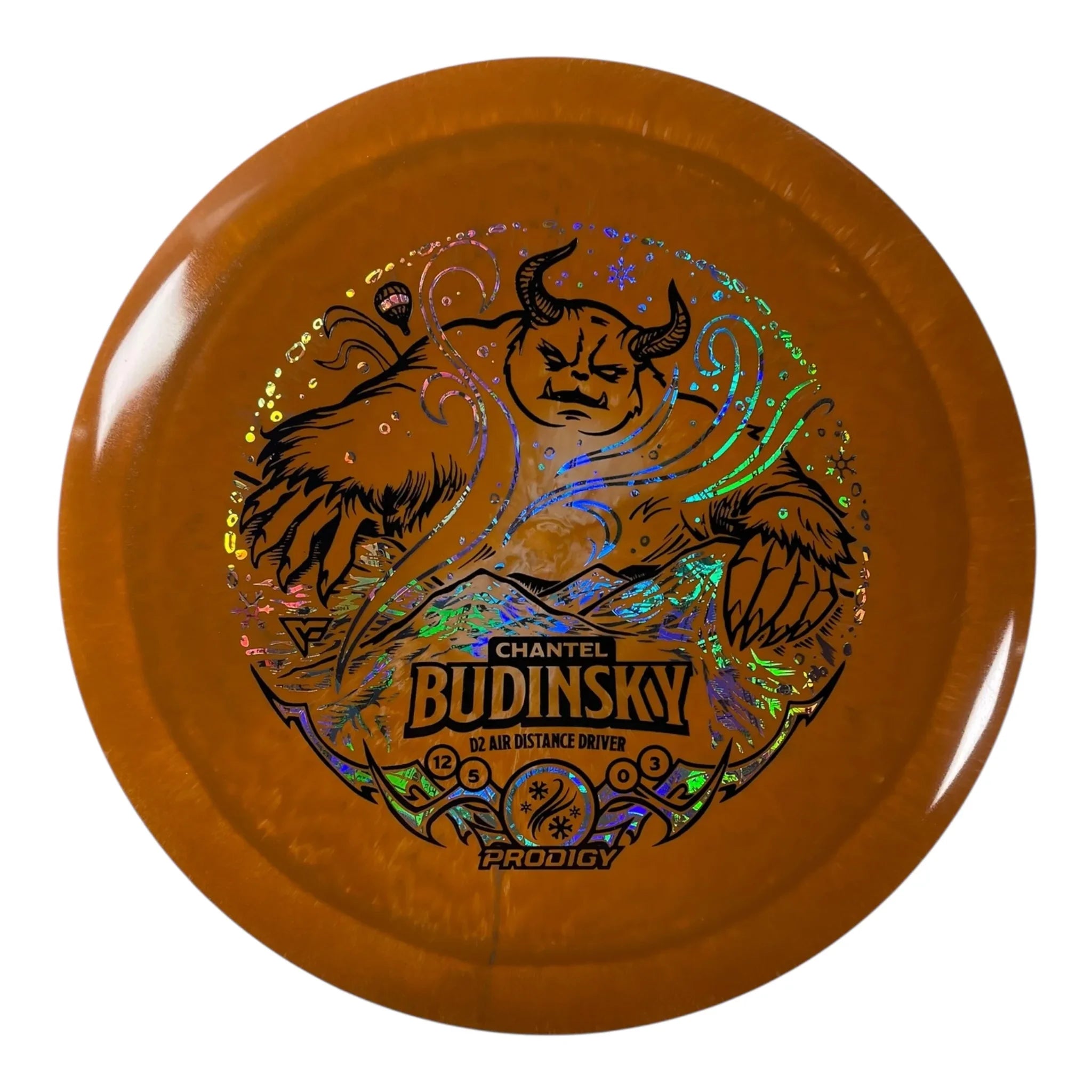 Prodigy Disc D2 | Air Spectrum | Orange/Money 159g (Chantel Budinsky) Disc Golf