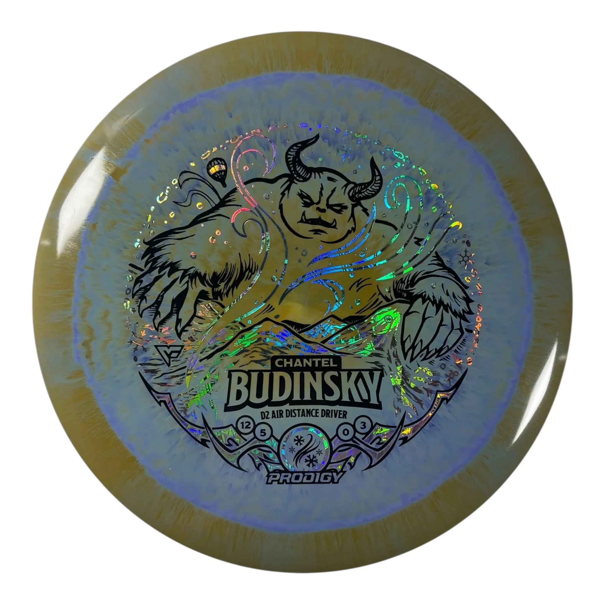 Prodigy Disc D2 | Air Spectrum | Yellow/Money 159g (Chantel Budinsky) Disc Golf