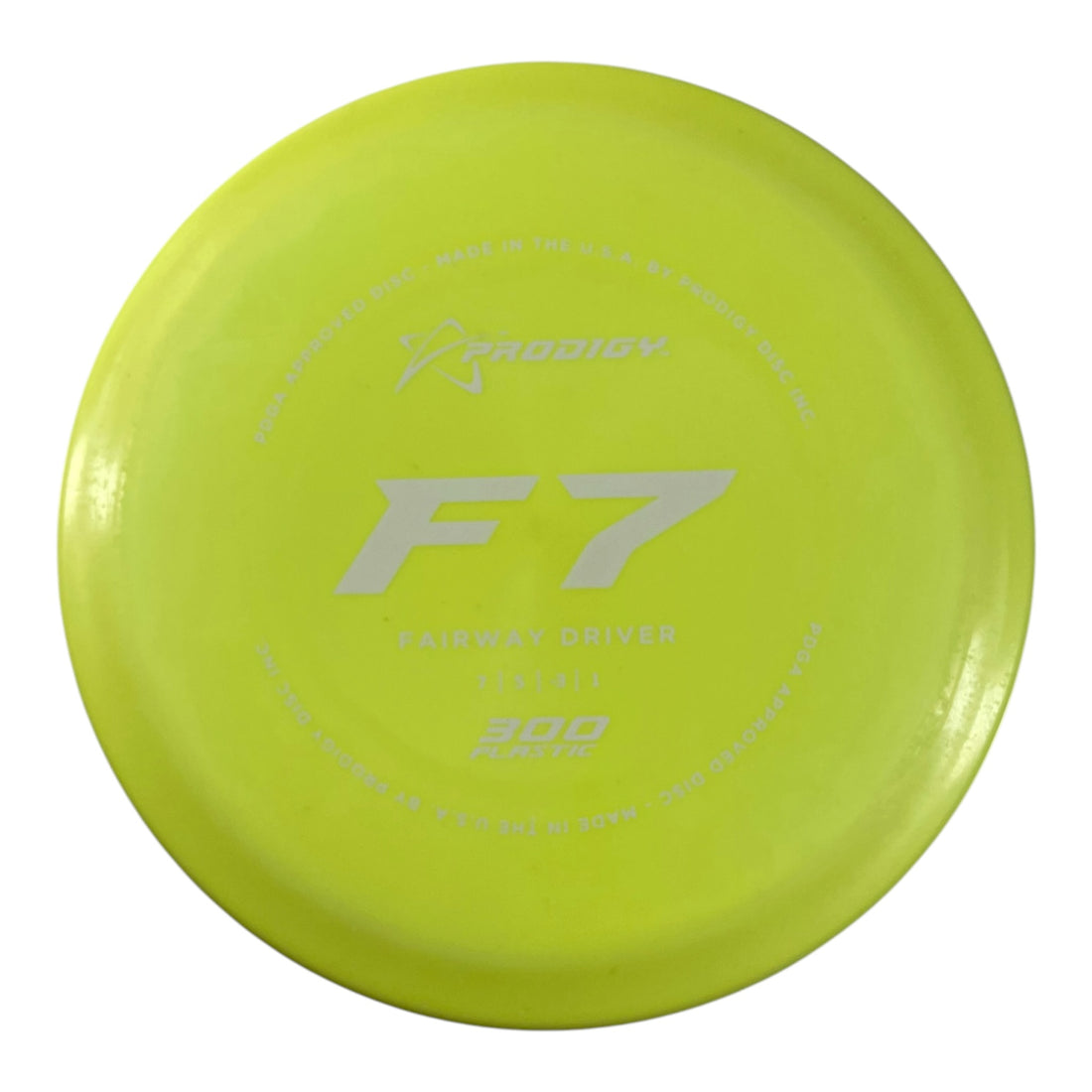 Prodigy Disc F7 | 300 | Yellow/White 174-175g Disc Golf