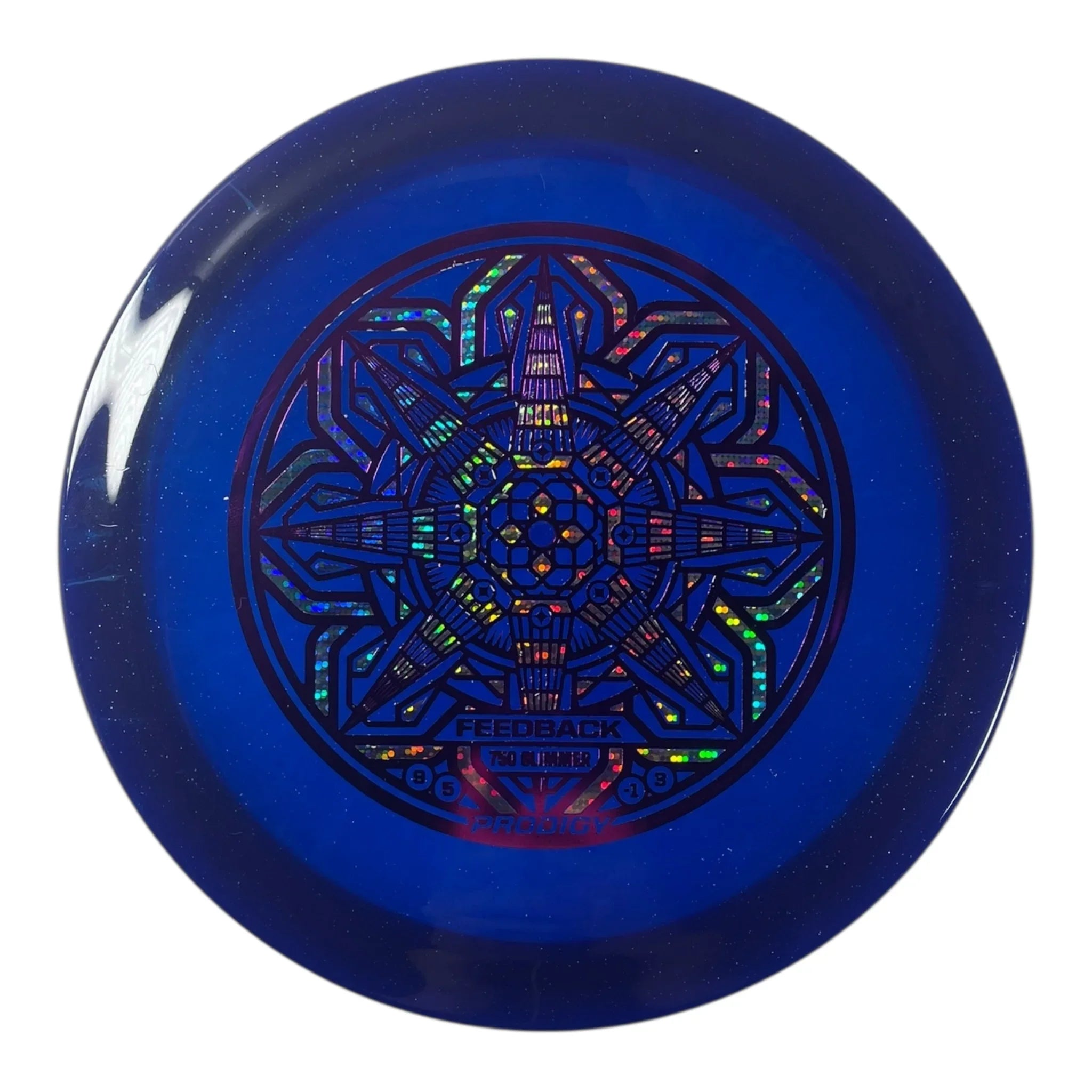 Prodigy Disc Feedback | 750 Glimmer | Purple/Sparkle 176g Disc Golf