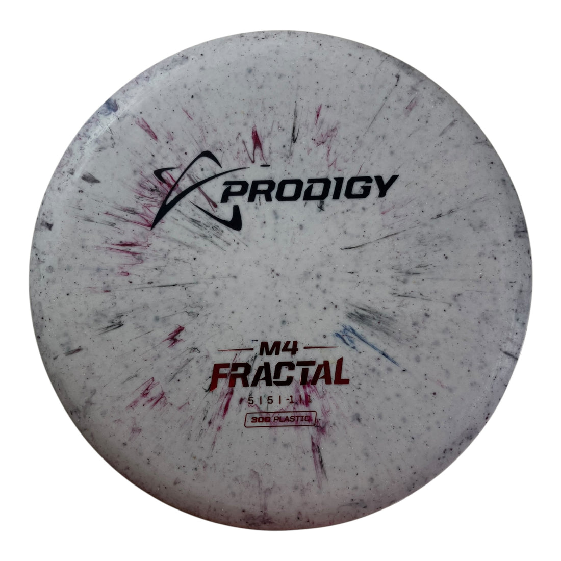 Prodigy Disc M4 | 300 Fractal | White/Red 180g Disc Golf