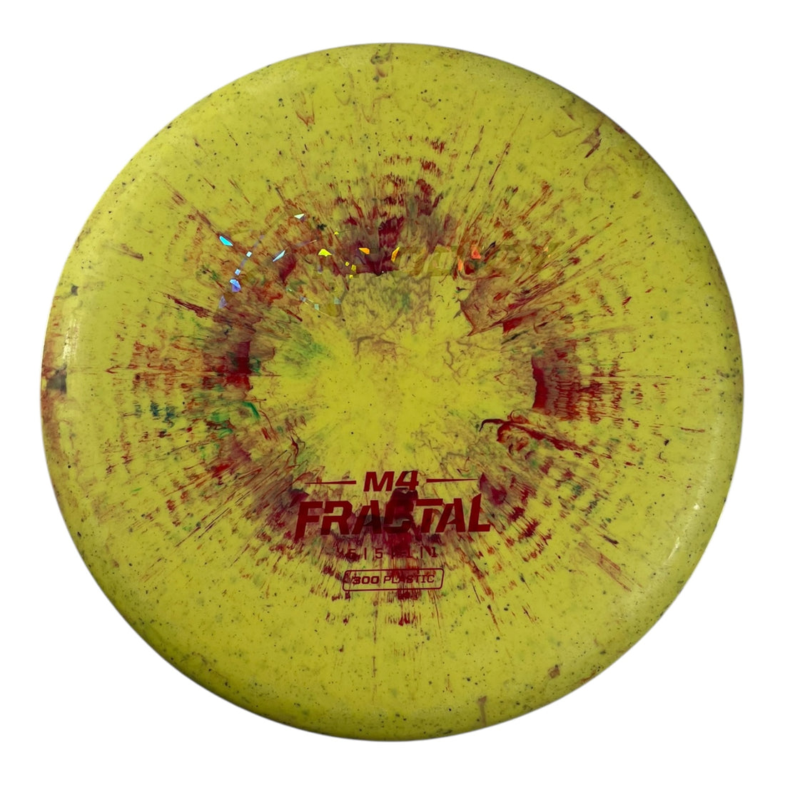 Prodigy Disc M4 | 300 Fractal | Yellow/Ghost 180g Disc Golf