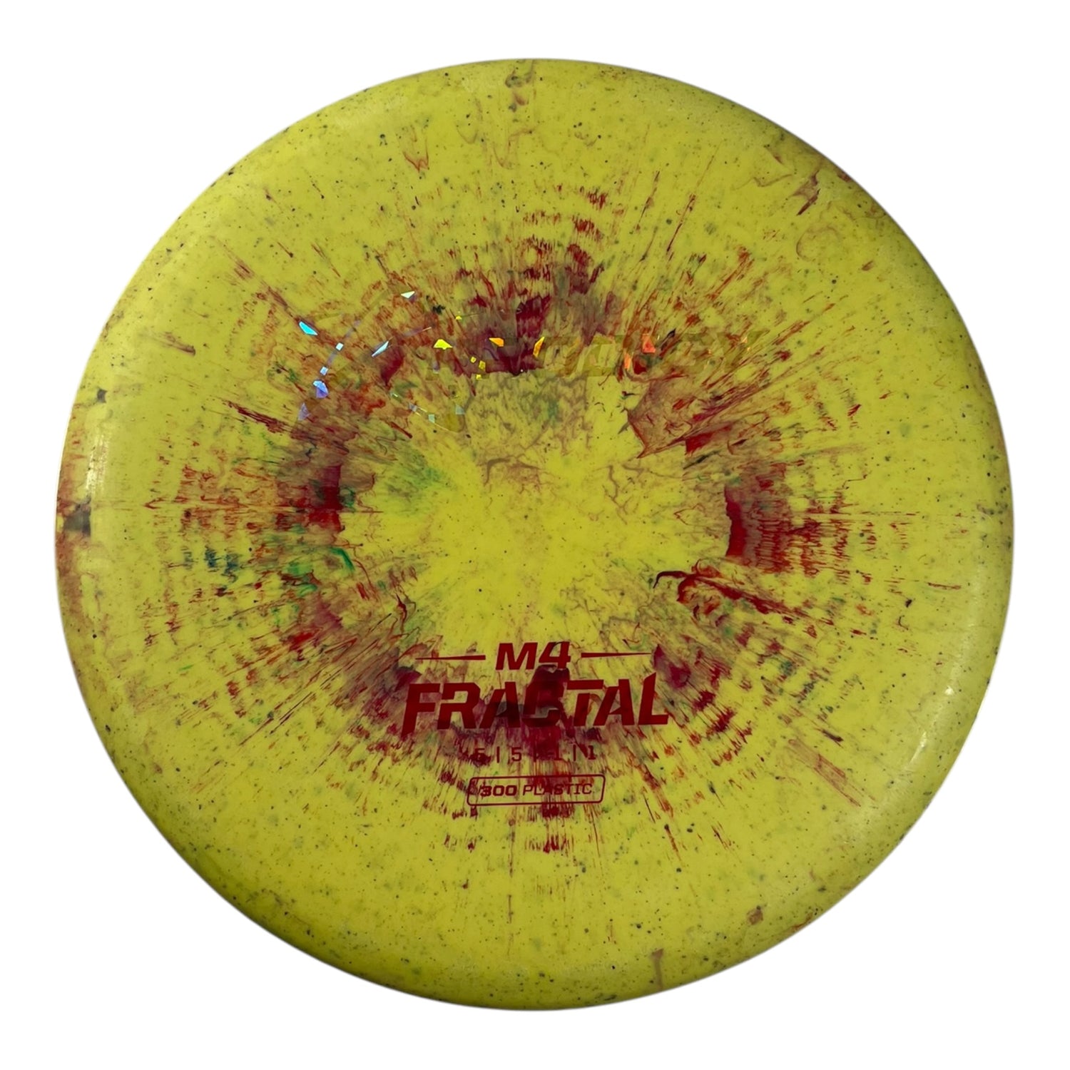 Prodigy Disc M4 | 300 Fractal | Yellow/Ghost 180g Disc Golf