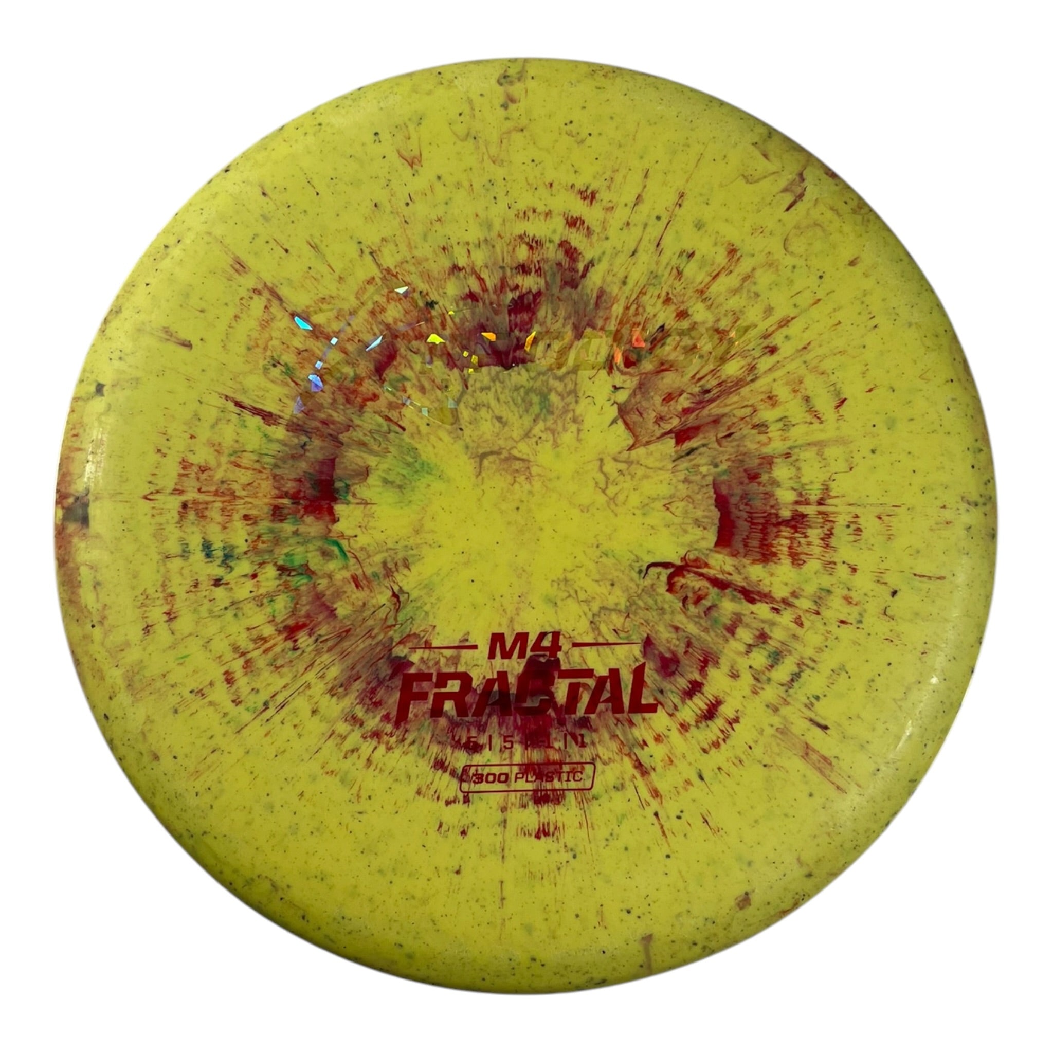 Prodigy Disc M4 | 300 Fractal | Yellow/Ghost 180g Disc Golf