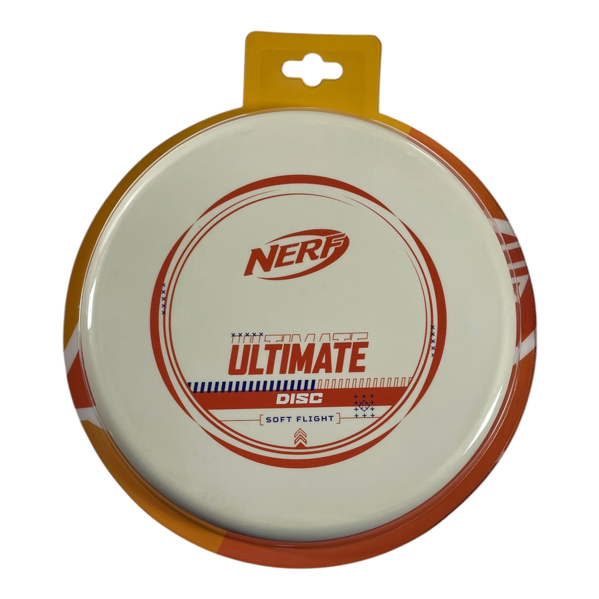 Prodigy Disc Nerf Ultimate Disc | Soft Flight | White/Orange 100g Disc Golf