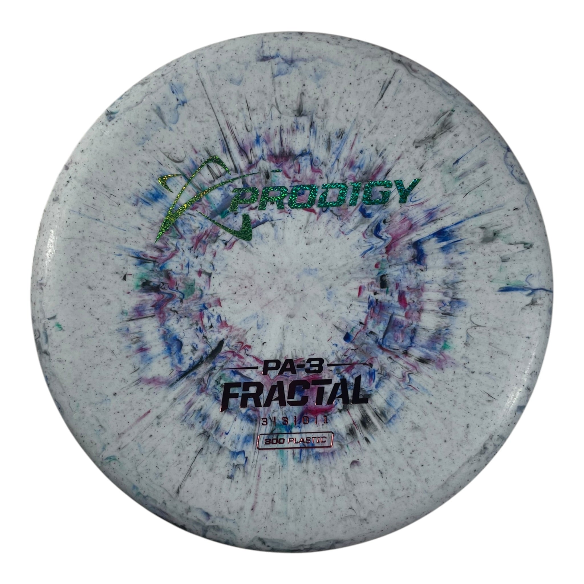 Prodigy Disc PA-3 | 300 Fractal | Blue/Green Sparkle 174g Disc Golf