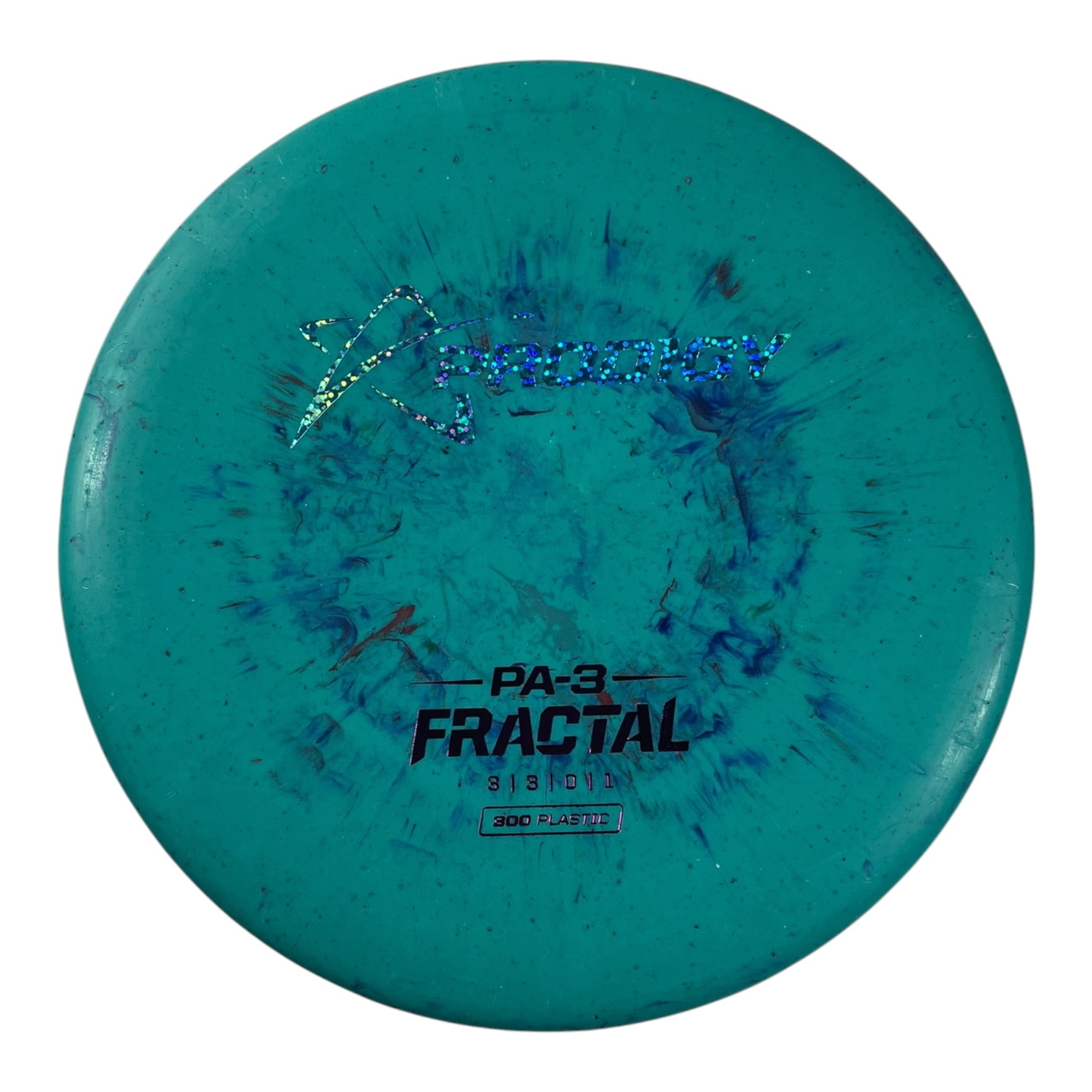 Prodigy Disc PA-3 | 300 Fractal | Teal/Sparkle 174g Disc Golf