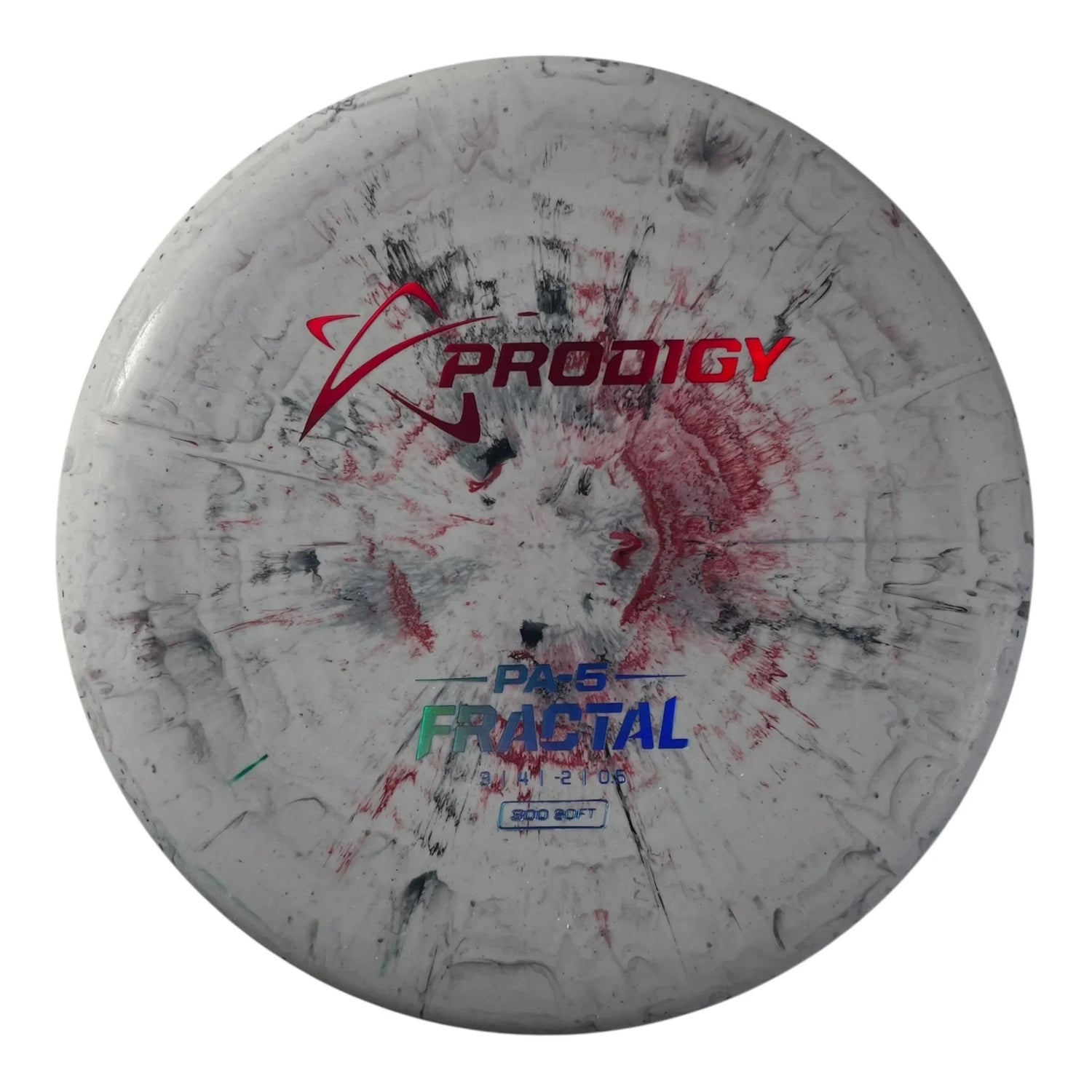 Prodigy Disc PA-5 | 300 Soft Fractal | Red/Red Holo 176g Disc Golf