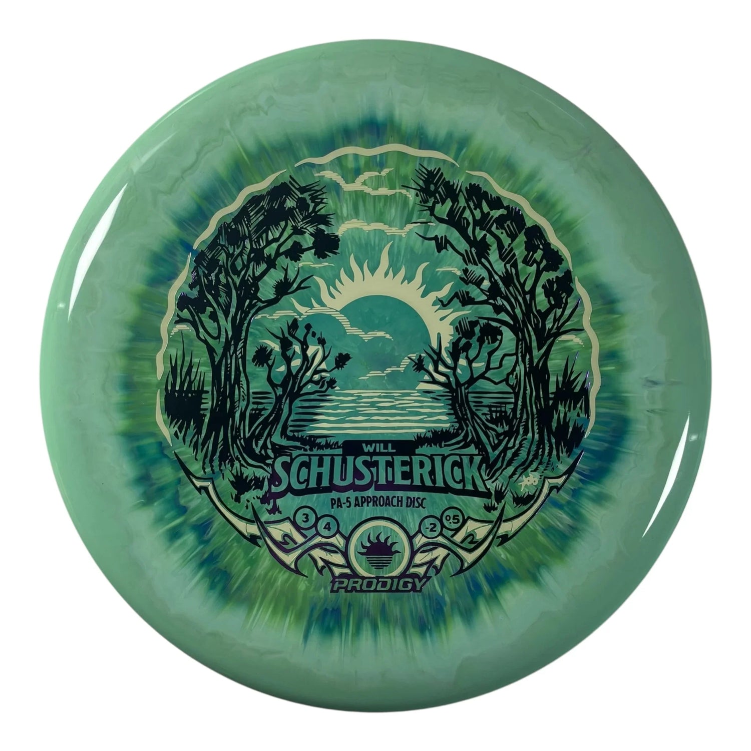 Prodigy Disc PA-5 | 750 Spectrum | Green/Cream 177g (Will Schusterick) Disc Golf