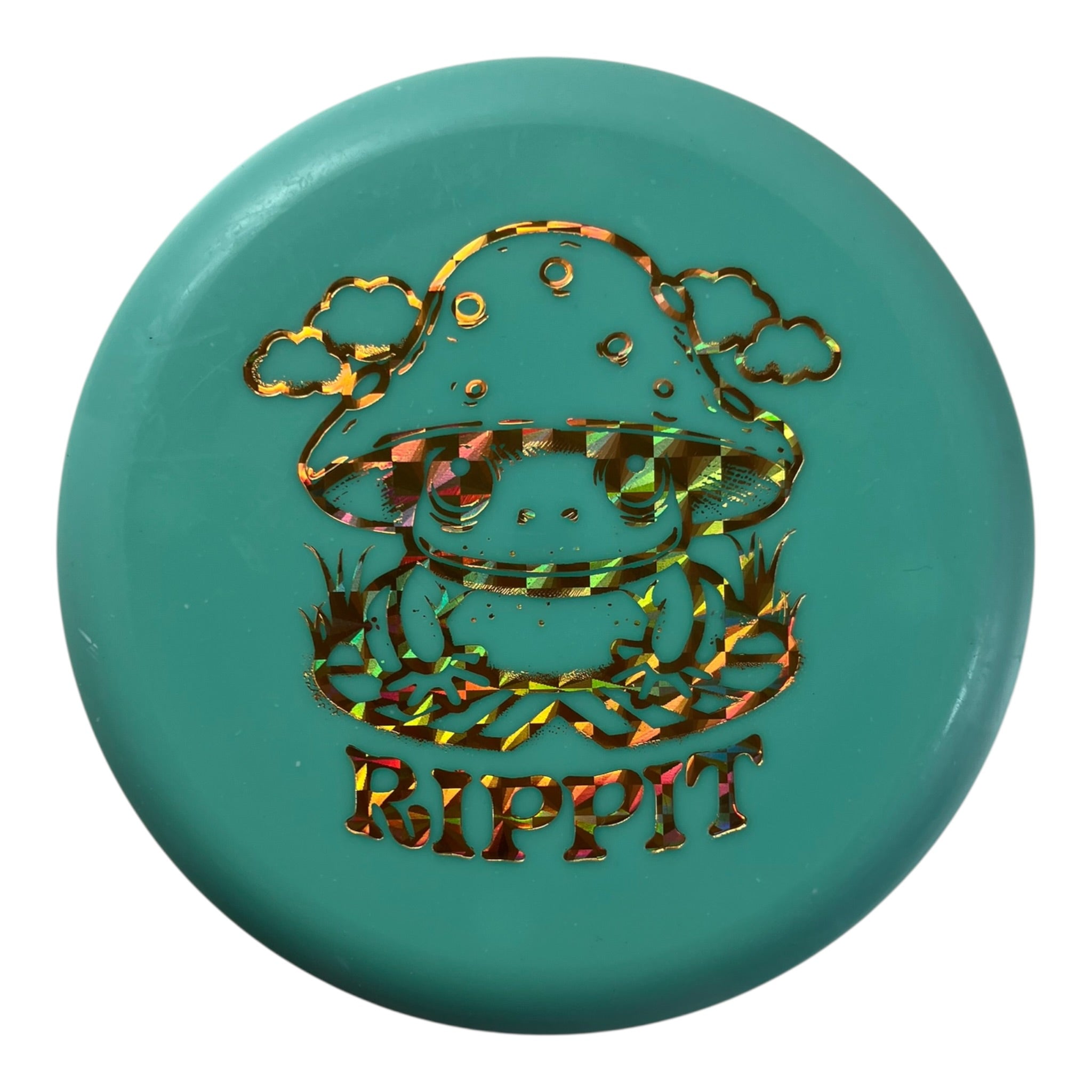 Prodigy Disc Prodigy Mini Marker Disc | Teal/Gold (Rippit) Disc Golf
