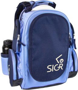 Sigr Sigr Victorious Disc Golf Bag | Baby Blue/Navy Blue Disc Golf
