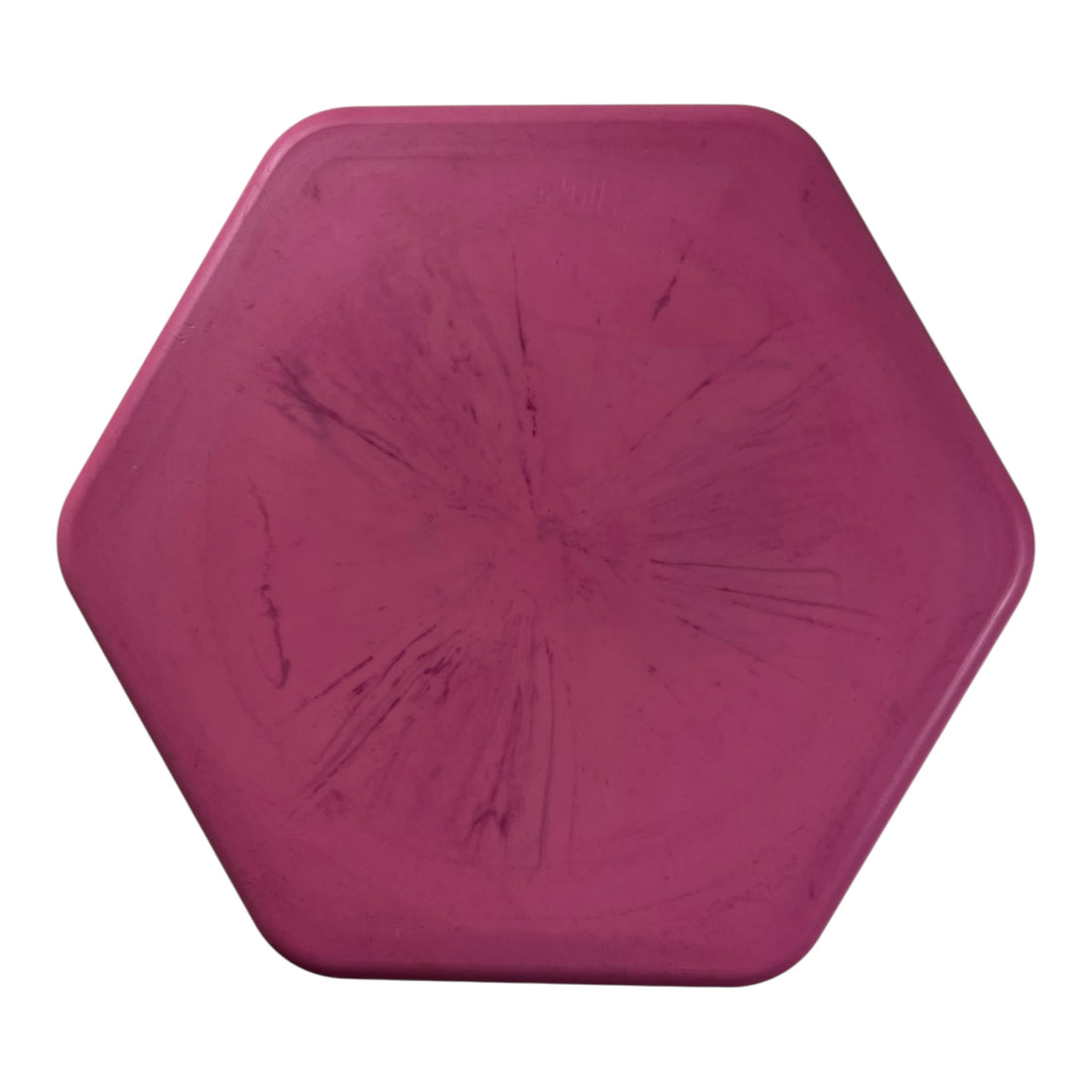 Six Sided Discs Hexagon | Swirly Base | Pink 183g Disc Golf