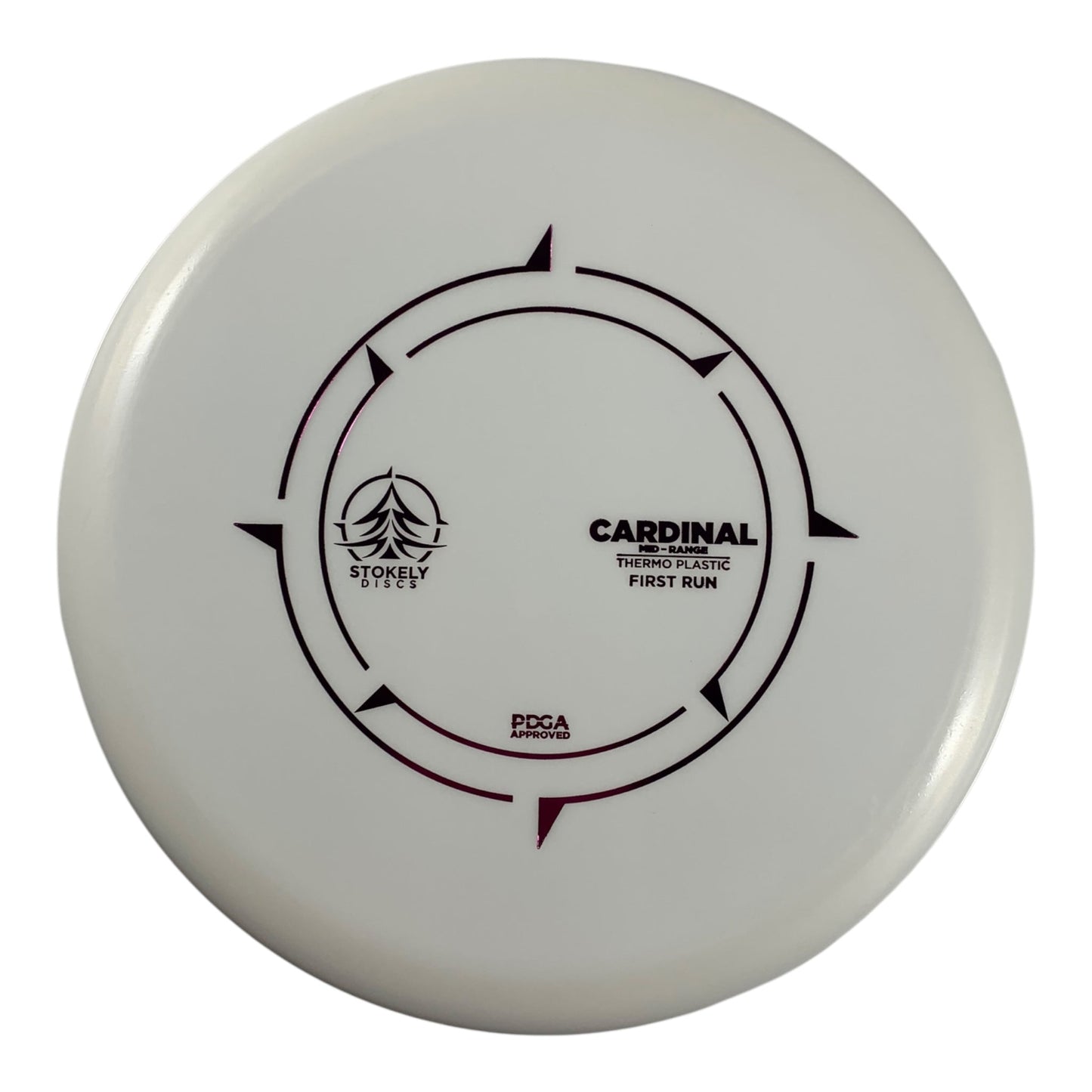 Stokely Discs Cardinal | Thermo | White/Purple 177g Disc Golf