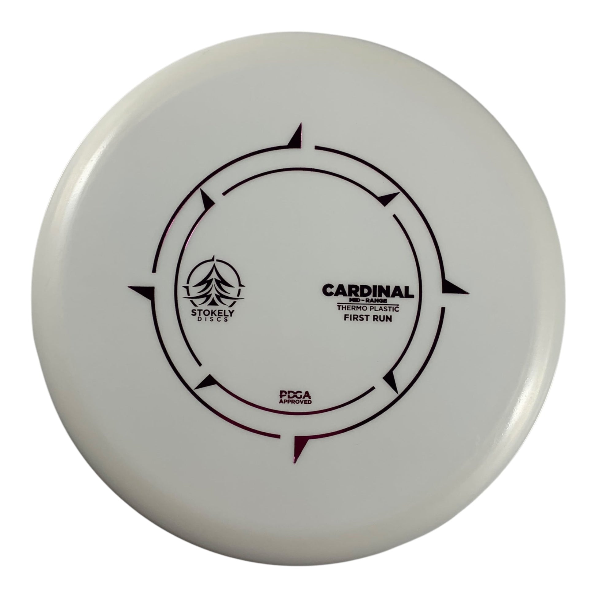 Stokely Discs Cardinal | Thermo | White/Purple 177g Disc Golf