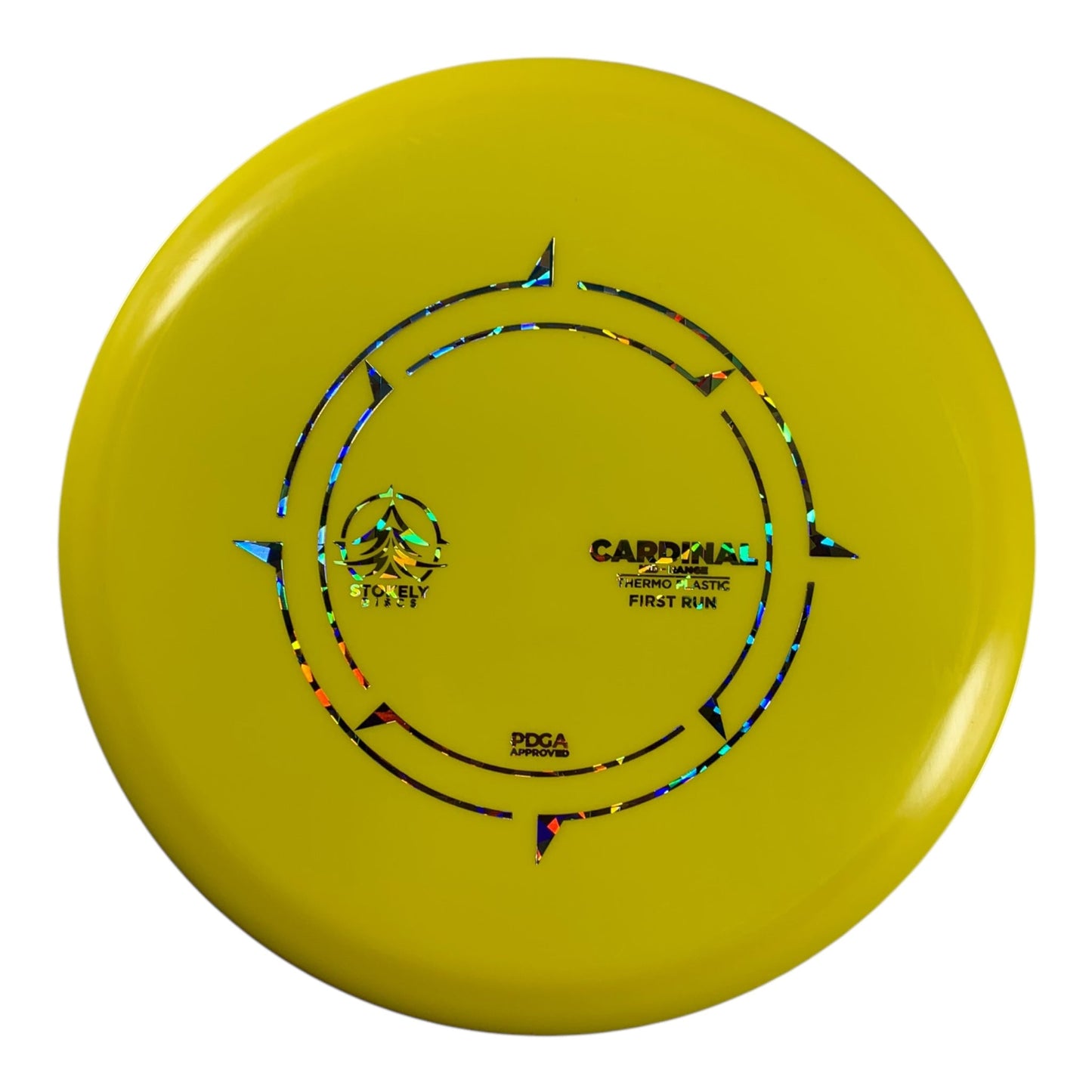 Stokely Discs Cardinal | Thermo | Yellow/Holo 168g Disc Golf