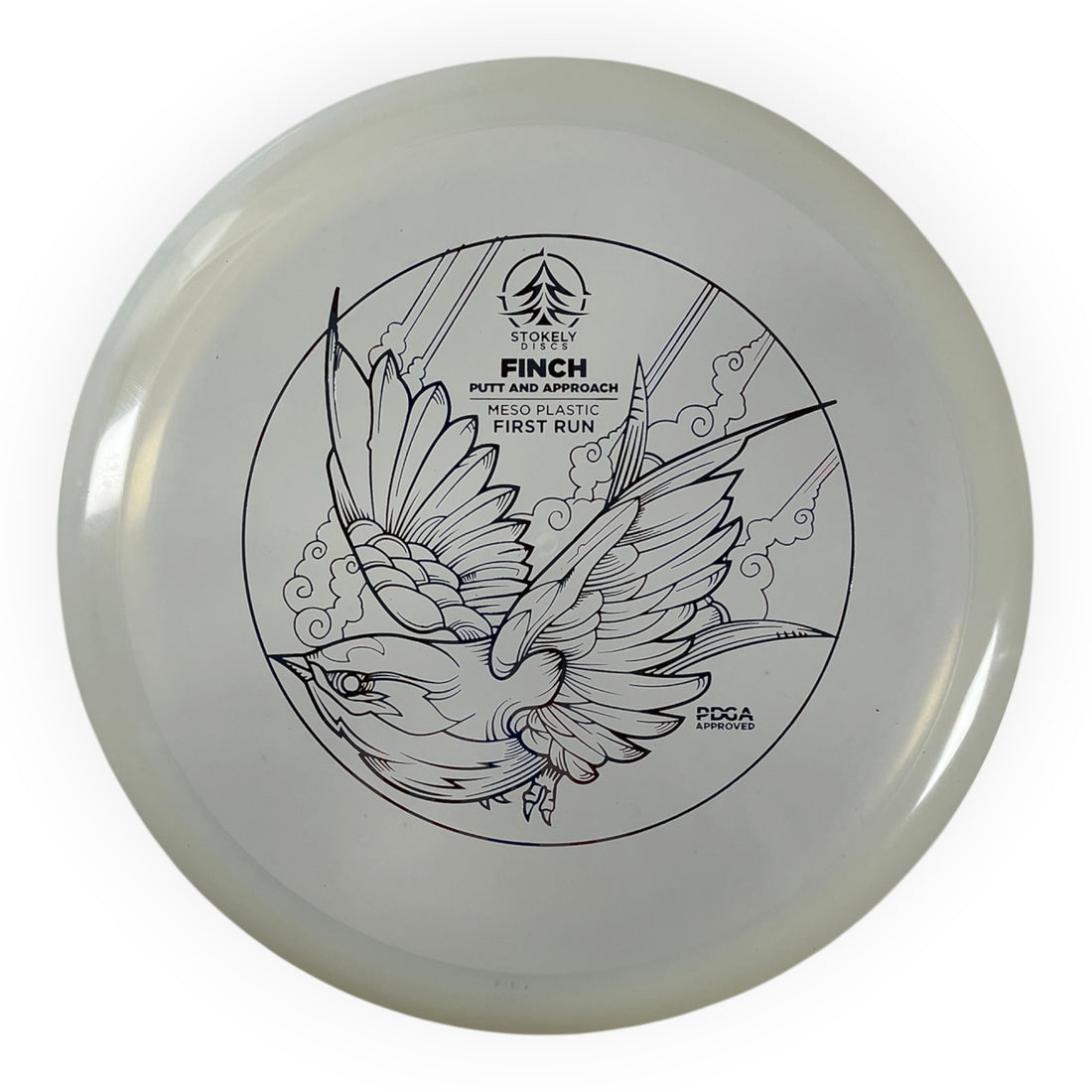 Stokely Discs Finch | Meso | White/USA 174g (First Run) Disc Golf