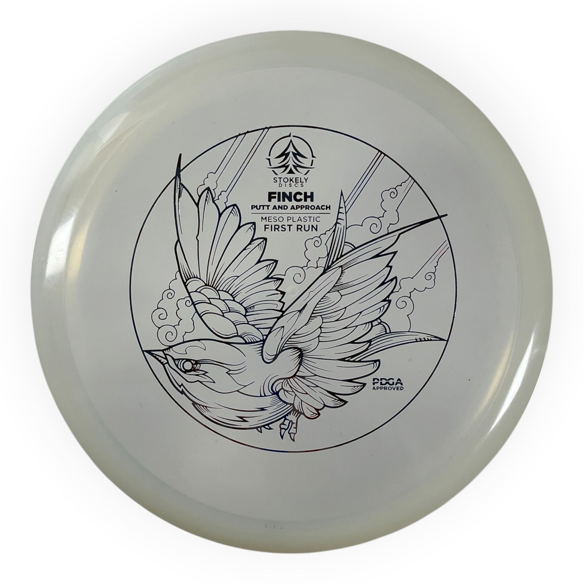 Stokely Discs Finch | Meso | White/USA 174g (First Run) Disc Golf