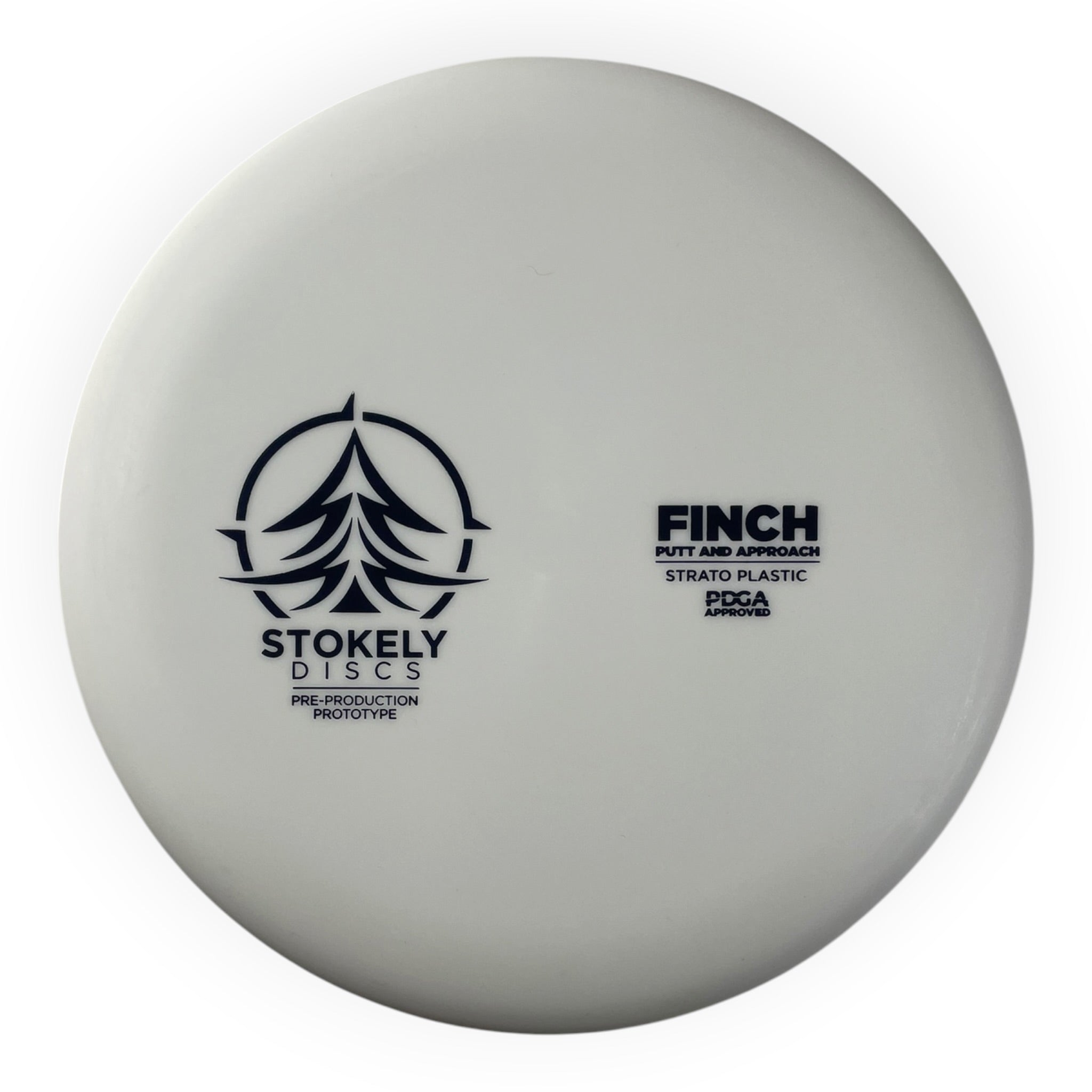 Stokely Discs Finch | Strato | White/Black 172-174g (Prototype) Disc Golf