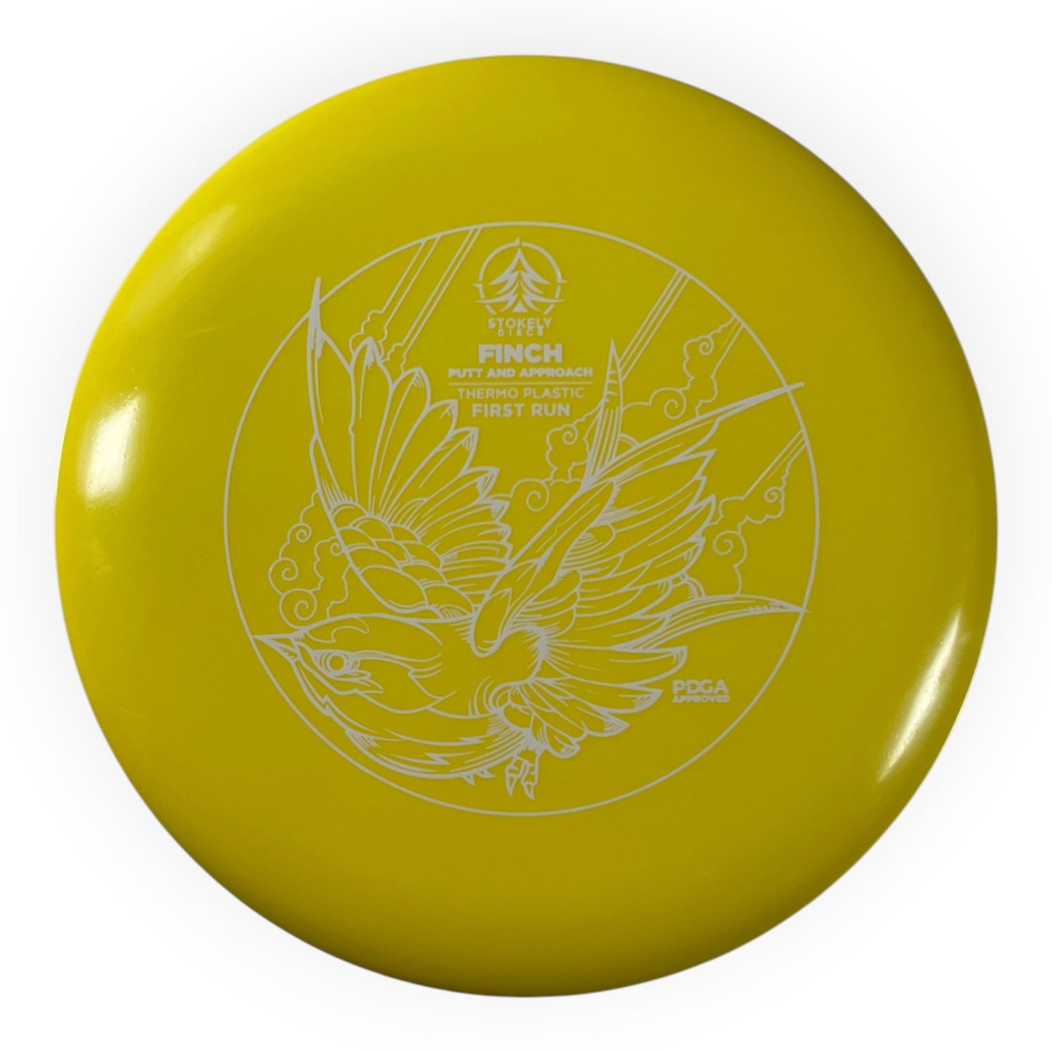 Stokely Discs Finch | Thermo | Yellow/White 171g (First Run) Disc Golf