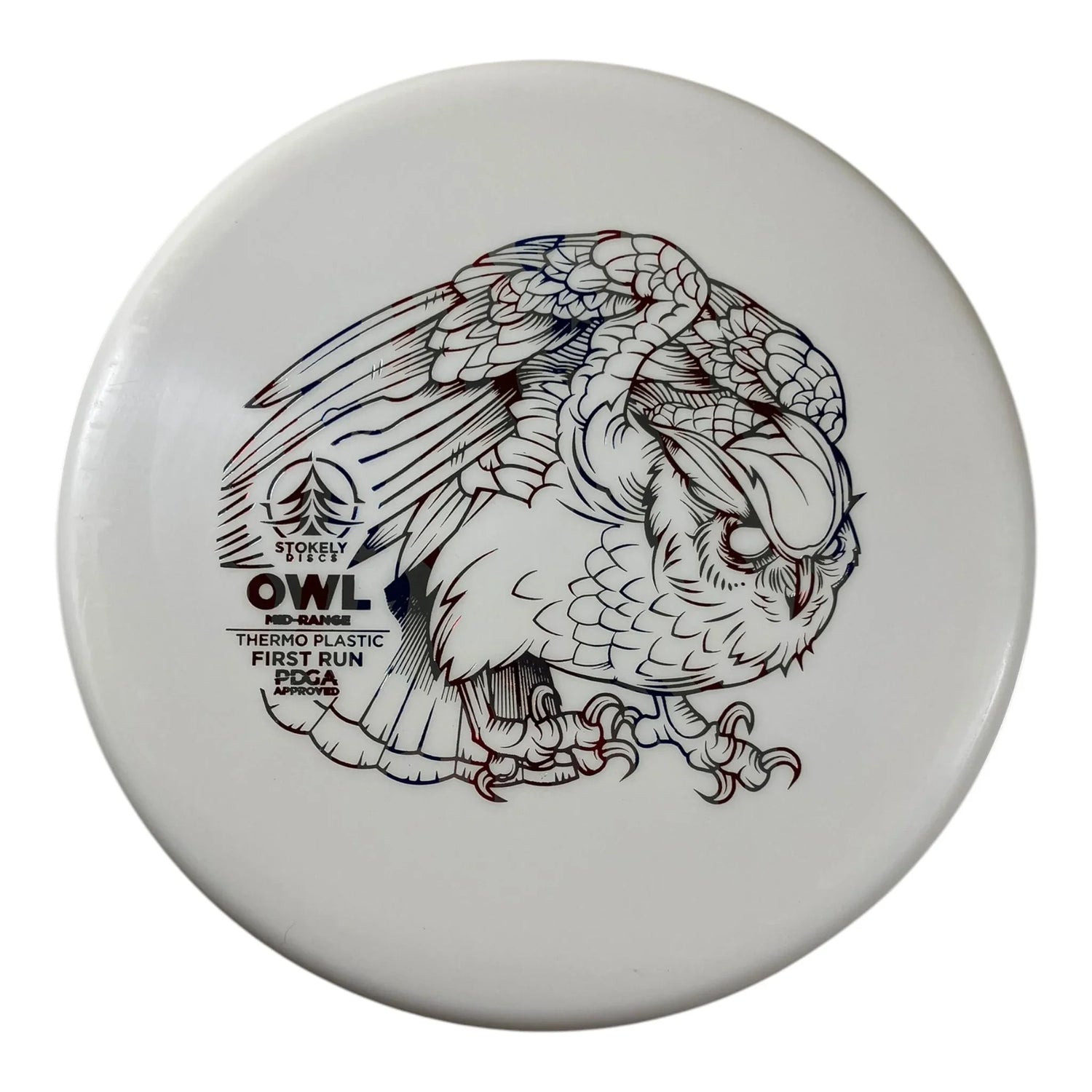 Stokely Discs Owl | Thermo | White/USA 167g (First Run) Disc Golf