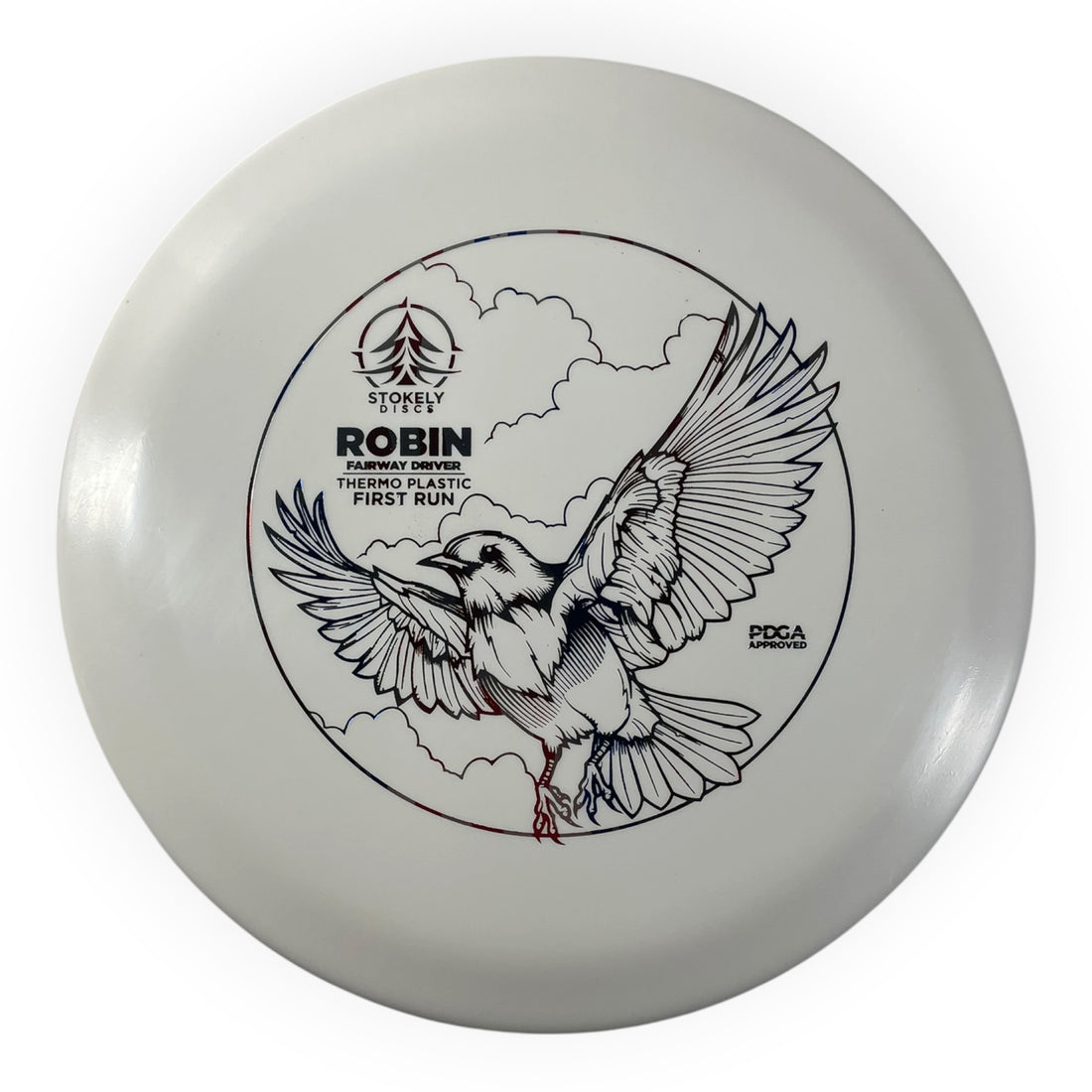 Stokely Discs Robin | Thermo | White/USA 170g (First Run) Disc Golf
