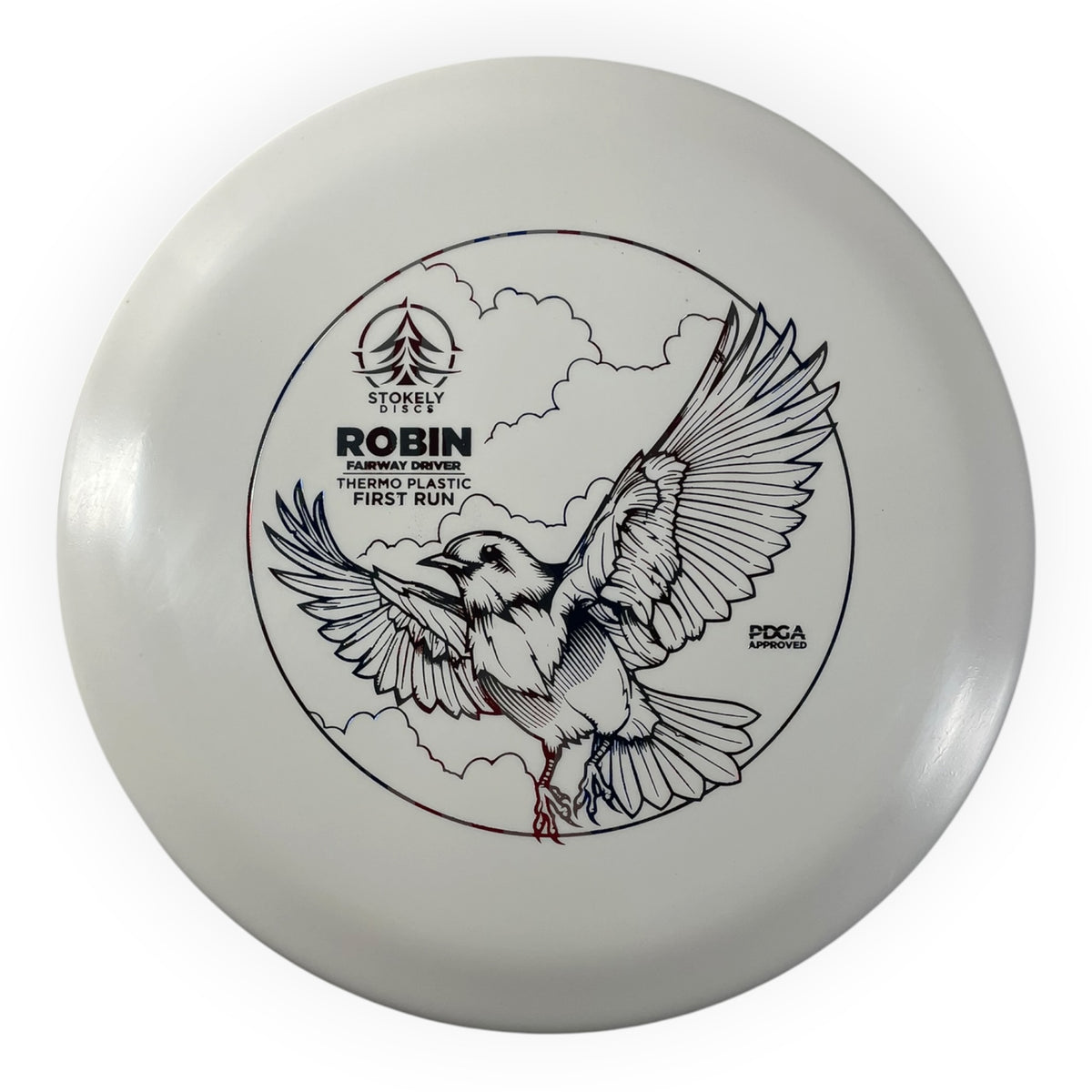 Stokely Discs Robin | Thermo | White/USA 170g (First Run) Disc Golf