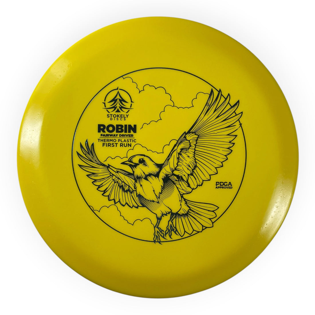 Stokely Discs Robin | Thermo | Yellow/Blue 175g (First Run) Disc Golf