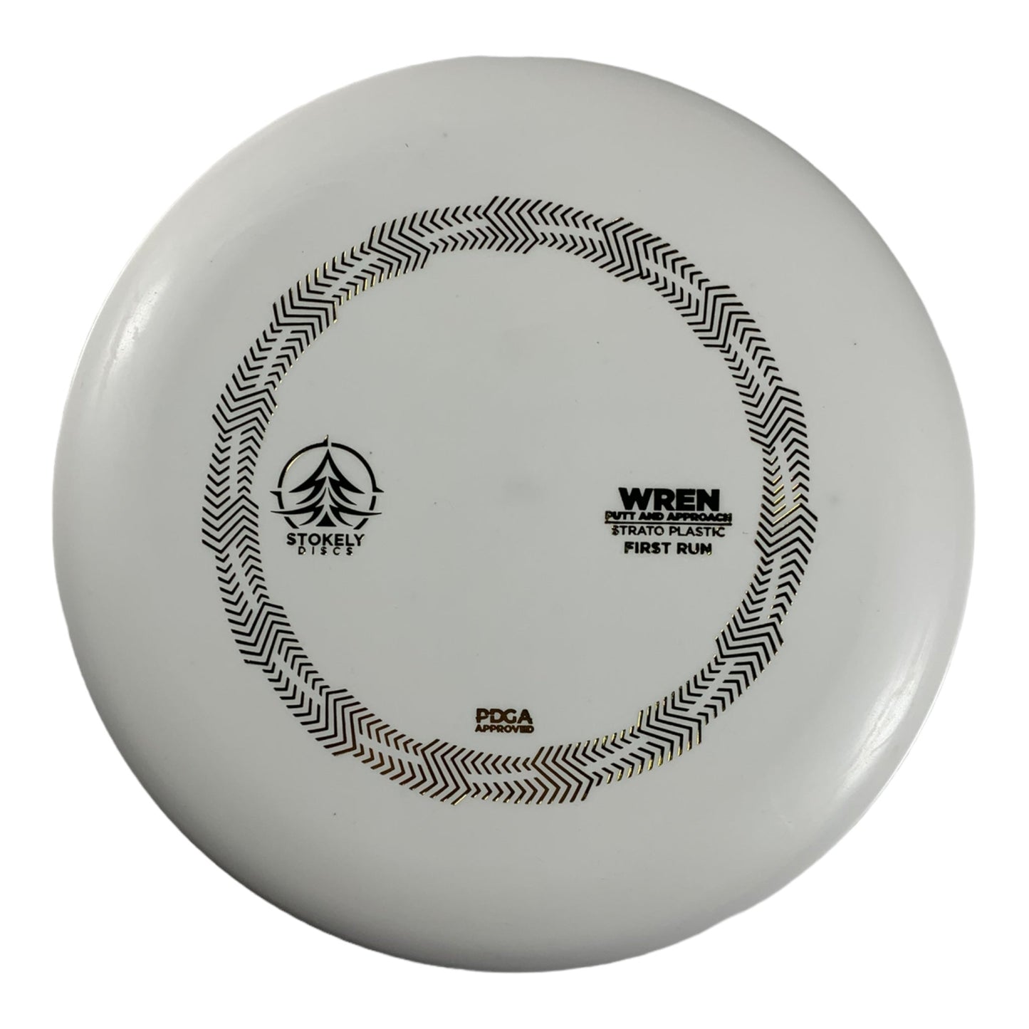 Stokely Discs Wren | Strato | White/Gold 175g Disc Golf