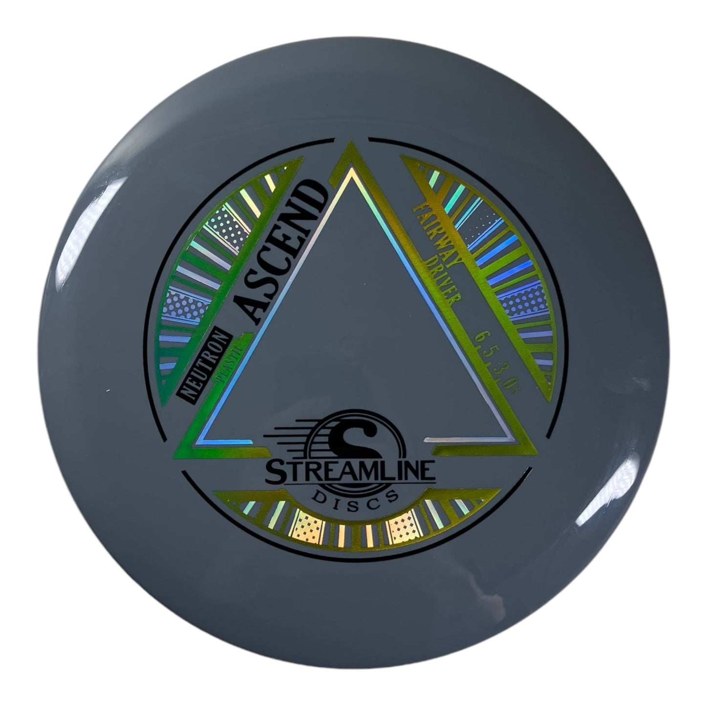 Streamline Discs Ascend | Neutron | Grey/Green 167g Disc Golf