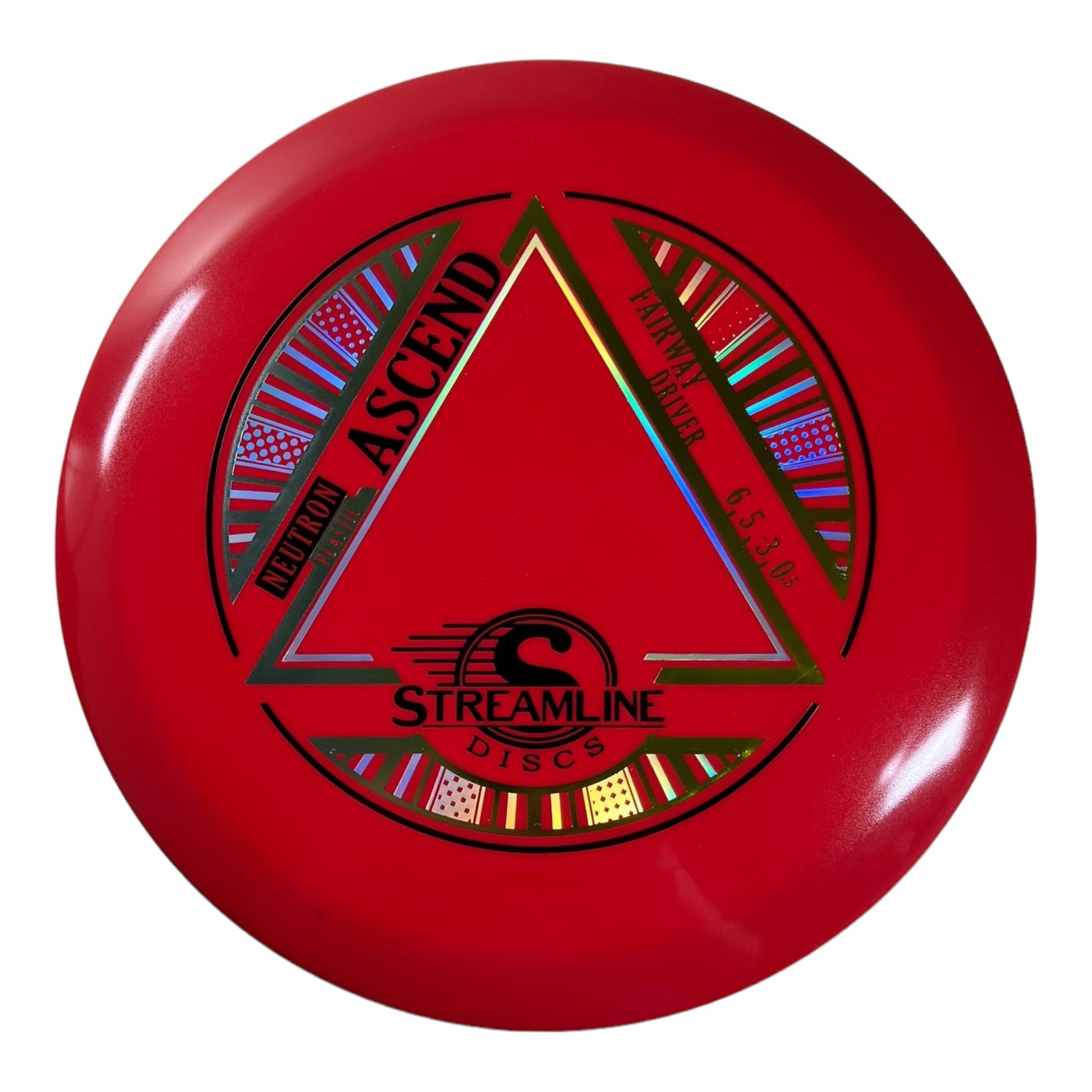 Streamline Discs Ascend | Neutron | Red/Gold 168g Disc Golf