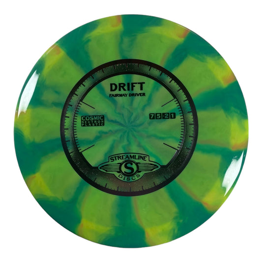 Streamline Discs Drift | Cosmic Neutron | Green/Sunset 175g Disc Golf