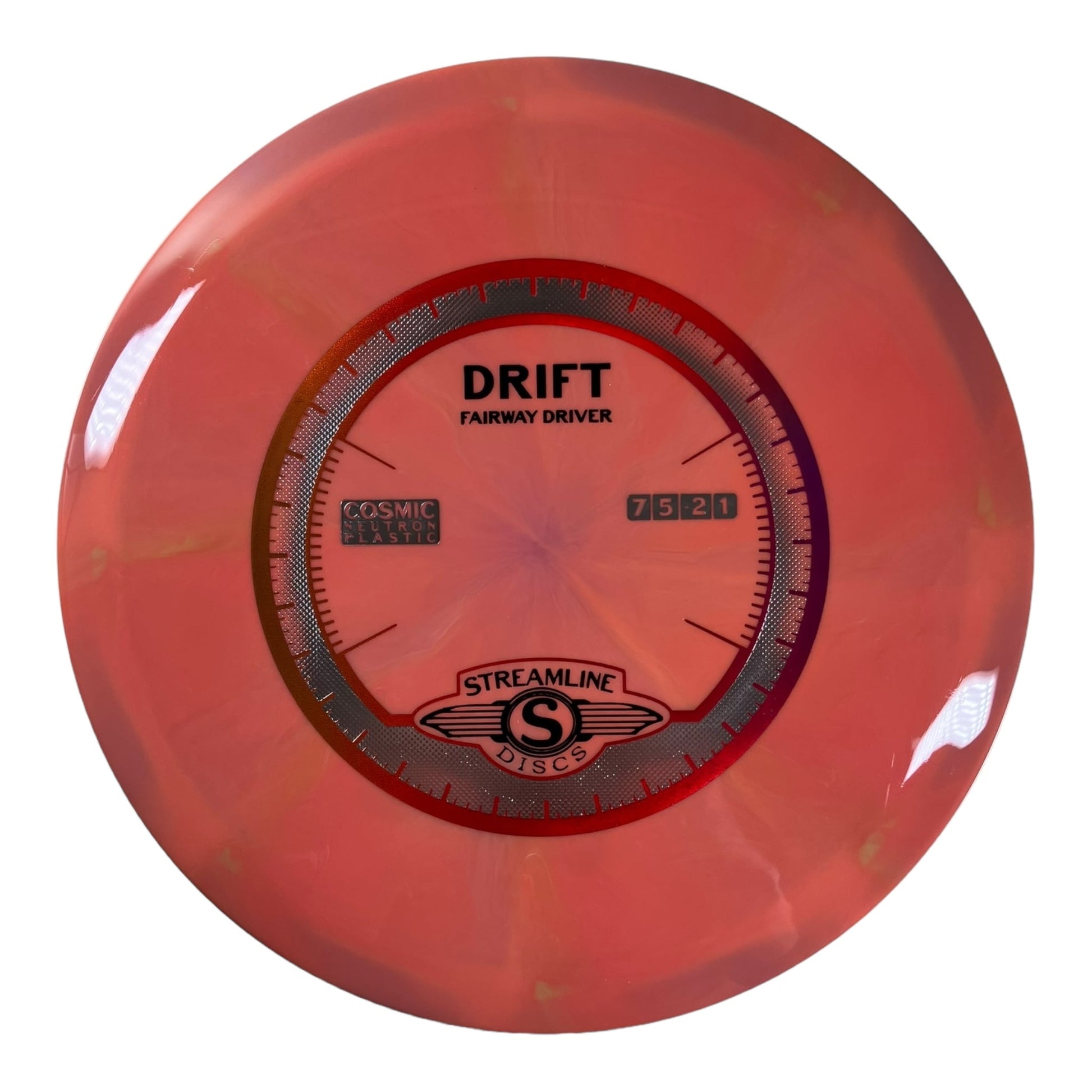 Streamline Discs Drift | Cosmic Neutron | Orange/Red 168g Disc Golf