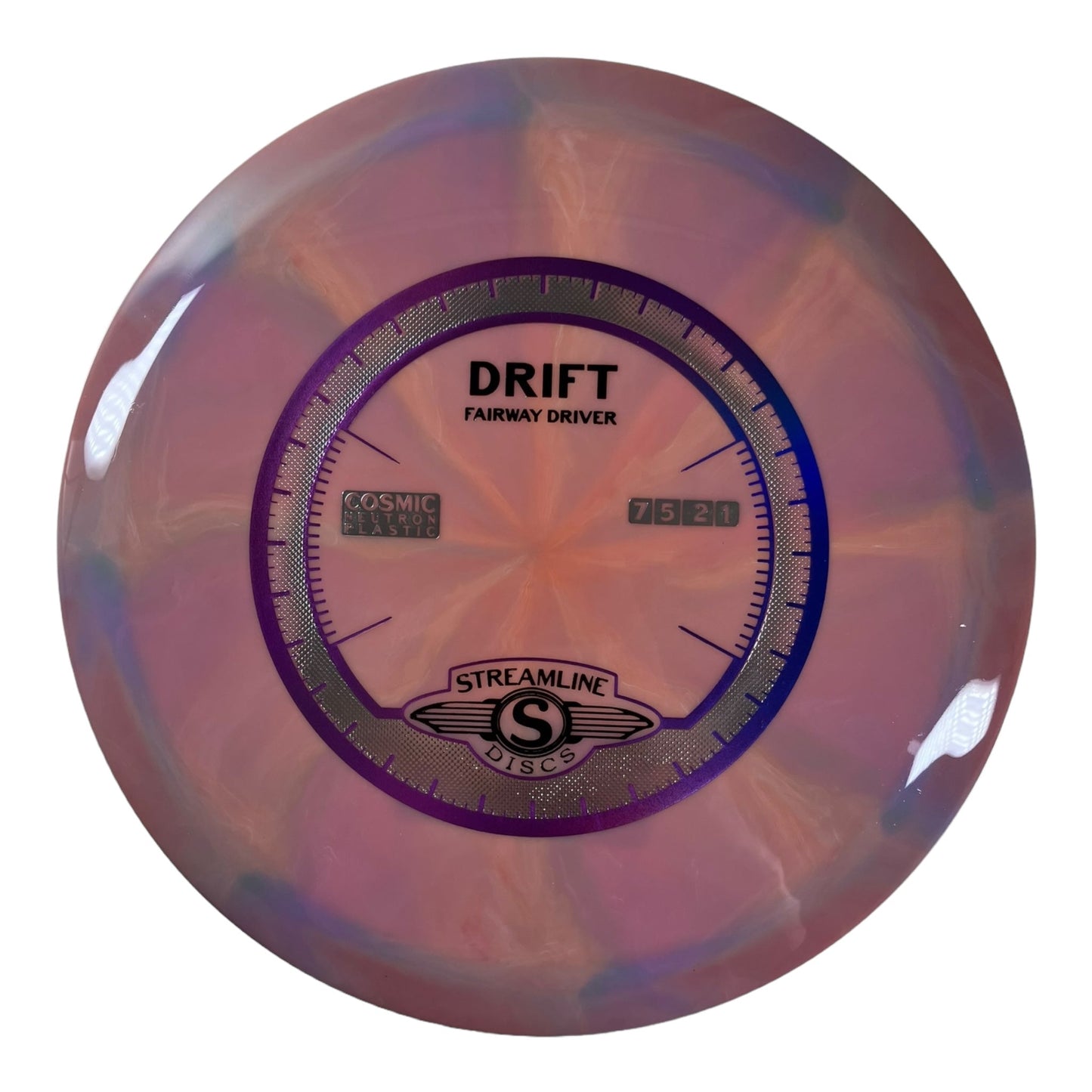 Streamline Discs Drift | Cosmic Neutron | Purple/Purple 167g Disc Golf