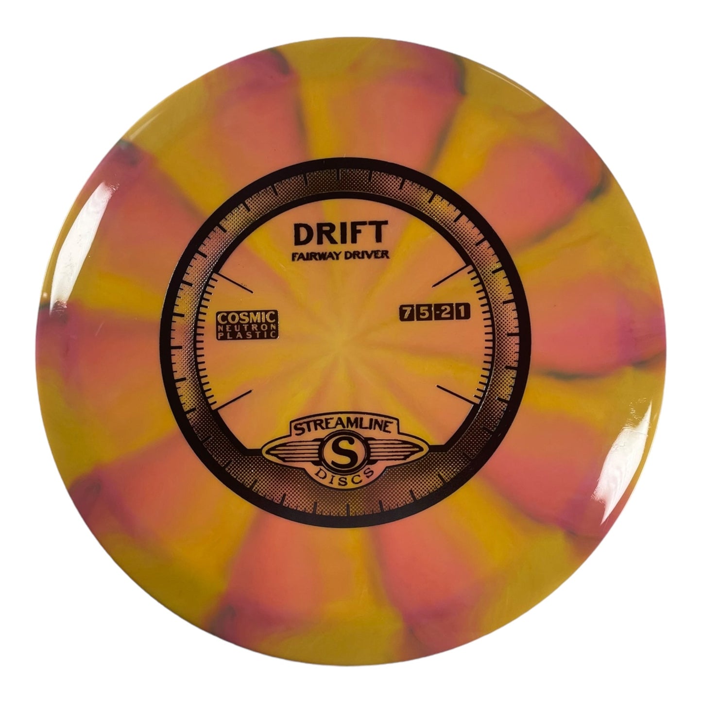 Streamline Discs Drift | Cosmic Neutron | Yellow/Blue 175g Disc Golf