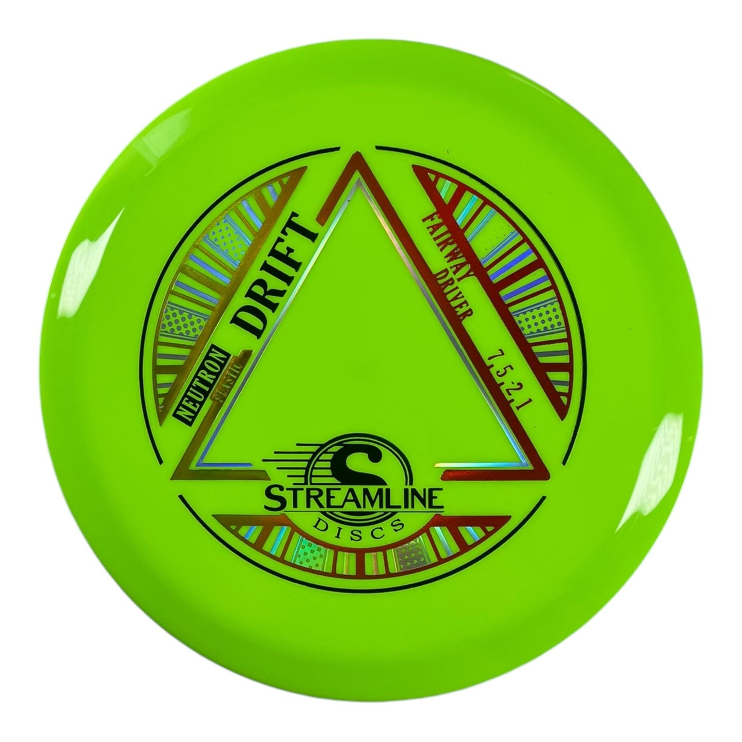 Streamline Discs Drift | Neutron | Green/Gold 174g Disc Golf