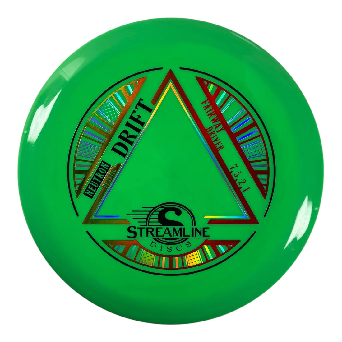 Streamline Discs Drift | Neutron | Green/Gold 173g Disc Golf