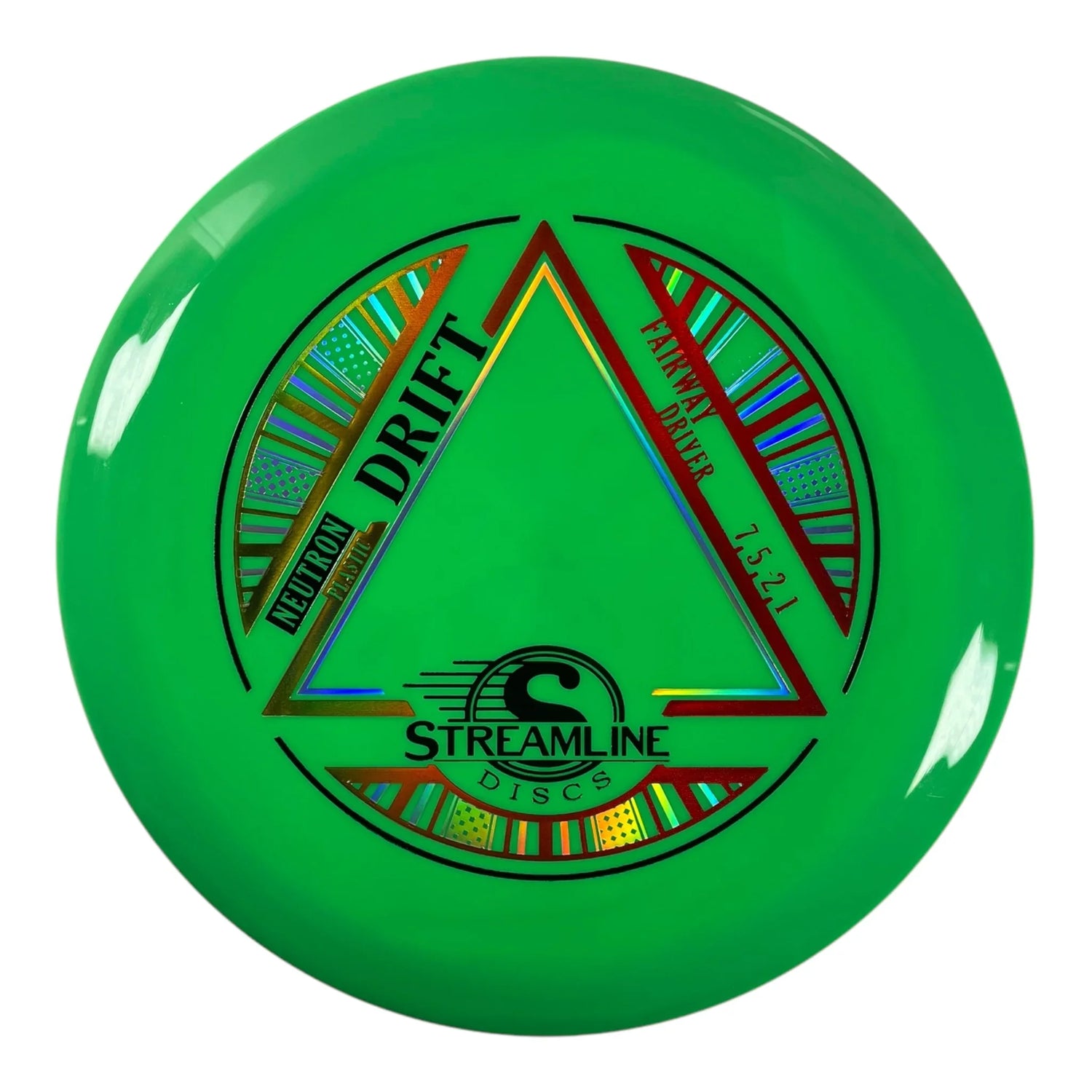 Streamline Discs Drift | Neutron | Green/Gold 173g Disc Golf