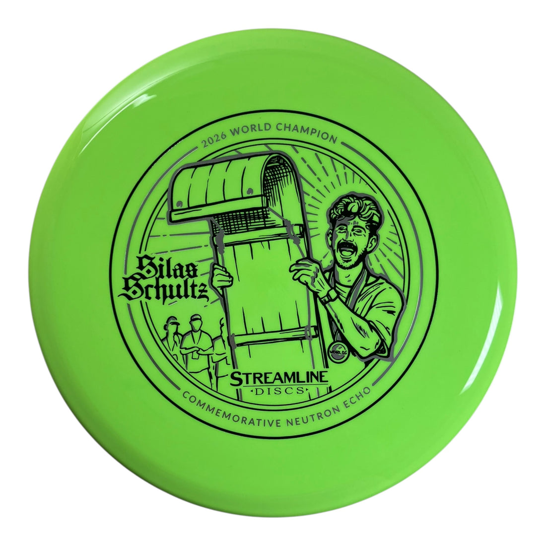 Streamline Discs Echo | Neutron | Green/Black 176-177g (Silas Schultz Commemorative Edition) Disc Golf