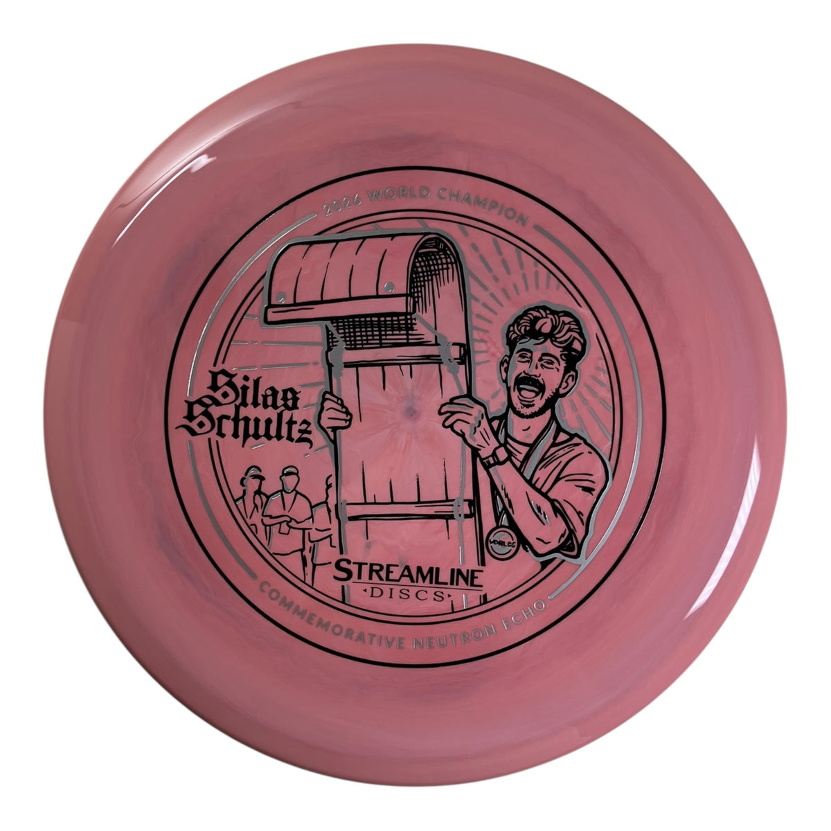 Streamline Discs Echo | Neutron | Pink/Black 176g (Silas Schultz Commemorative Edition) Disc Golf