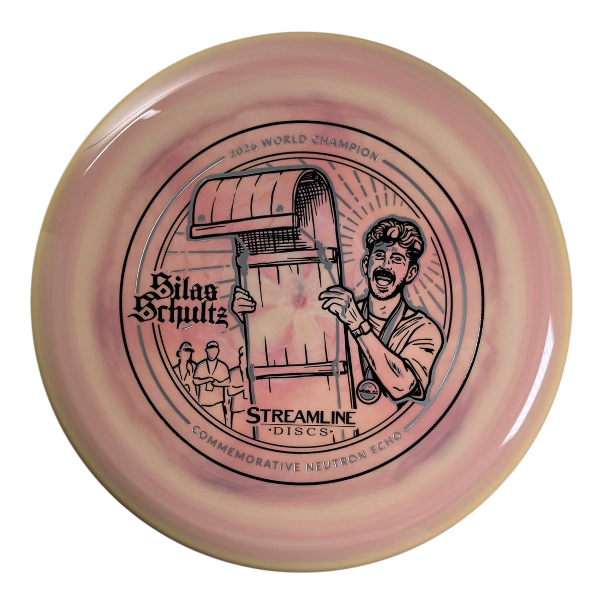Streamline Discs Echo | Neutron | Pink/Black 177g (Silas Schultz Commemorative Edition) Disc Golf