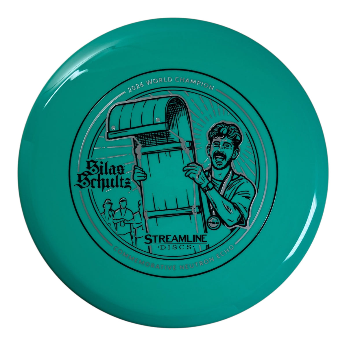 Streamline Discs Echo | Neutron | Teal/Black 177g (Silas Schultz Commemorative Edition) Disc Golf