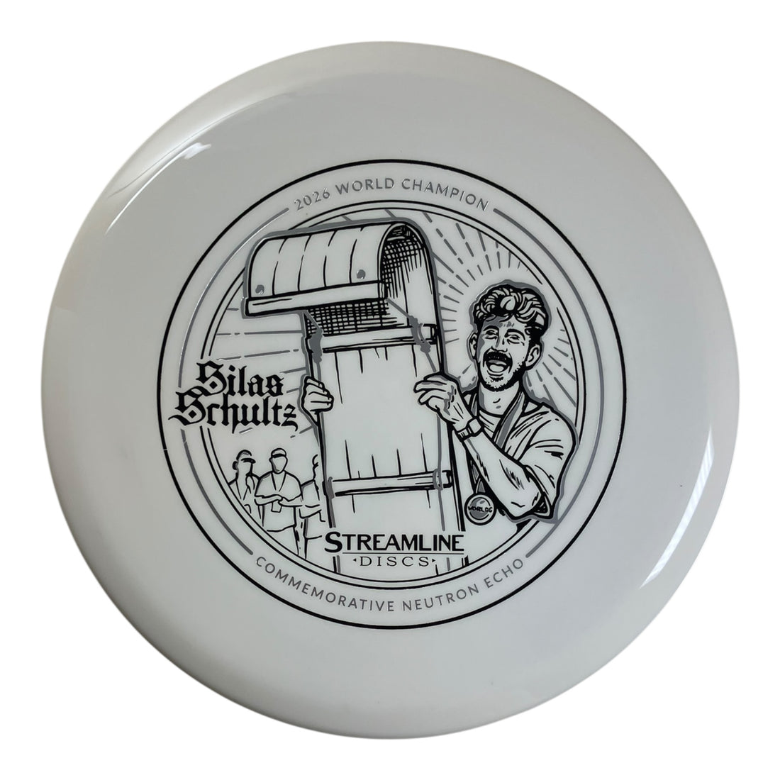 Streamline Discs Echo | Neutron | White/Black 177g (Silas Schultz Commemorative Edition) Disc Golf