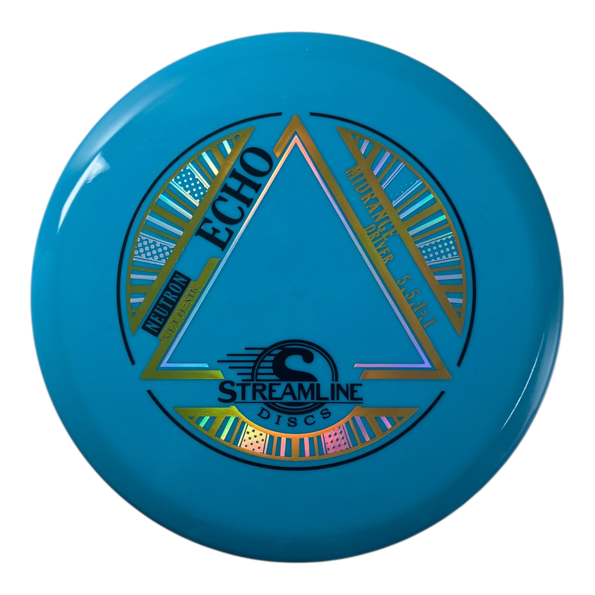 Streamline Discs Echo | Neutron Soft | Blue/Gold 177g Disc Golf