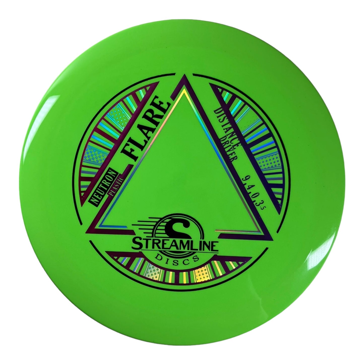 Streamline Discs Flare | Neutron | Green/Purple 168g Disc Golf